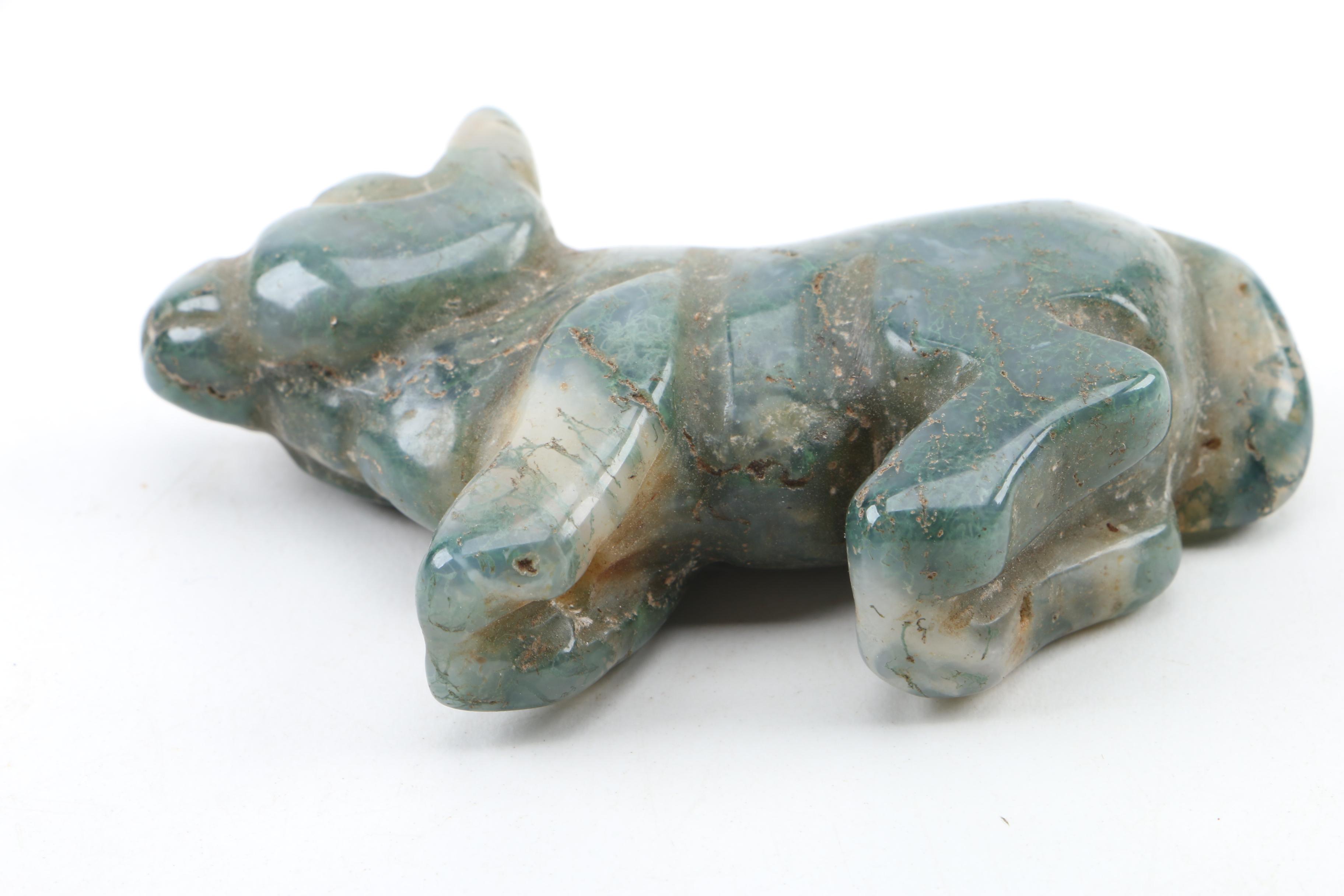 Carved Agate Figurines