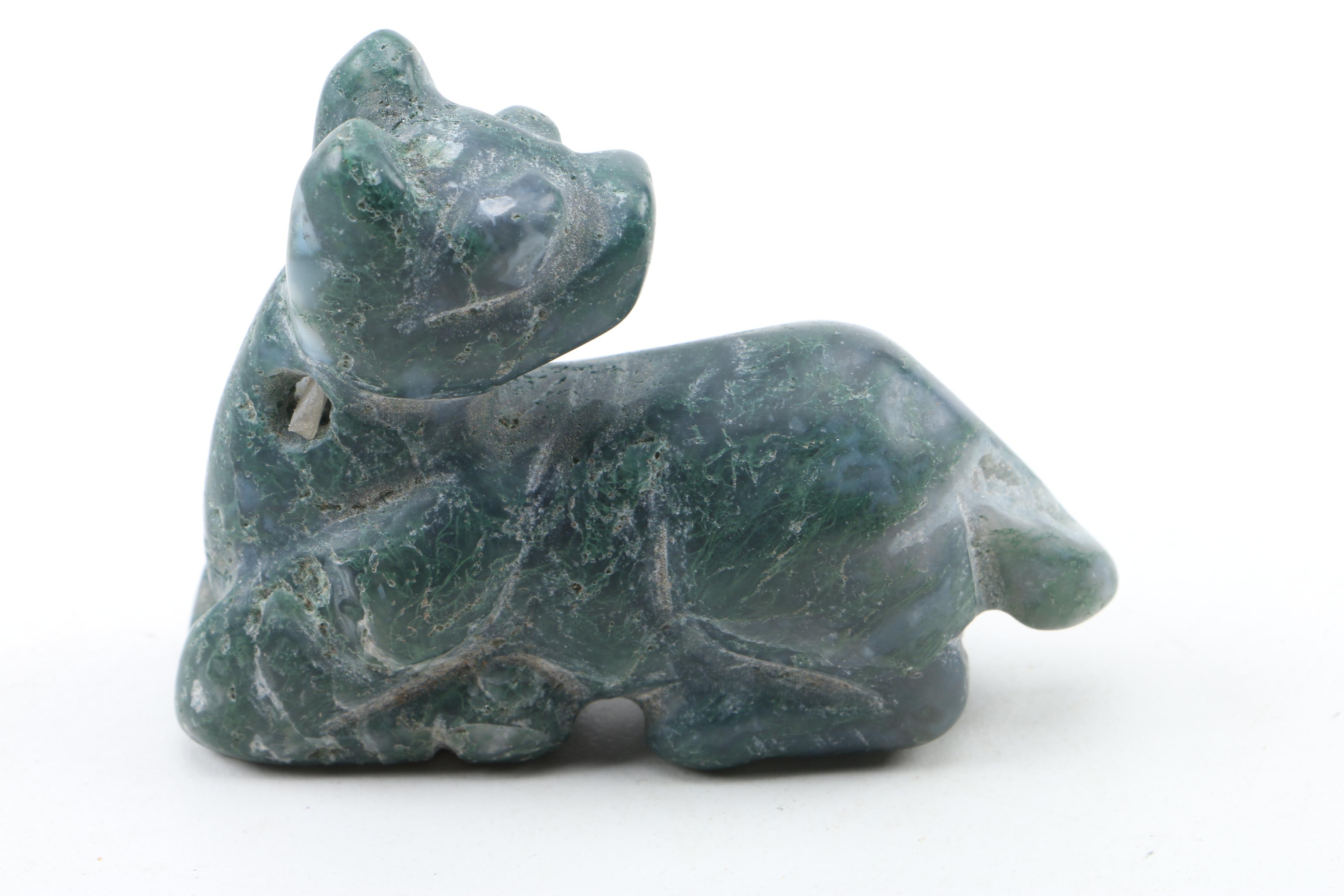 Carved Agate Figurines