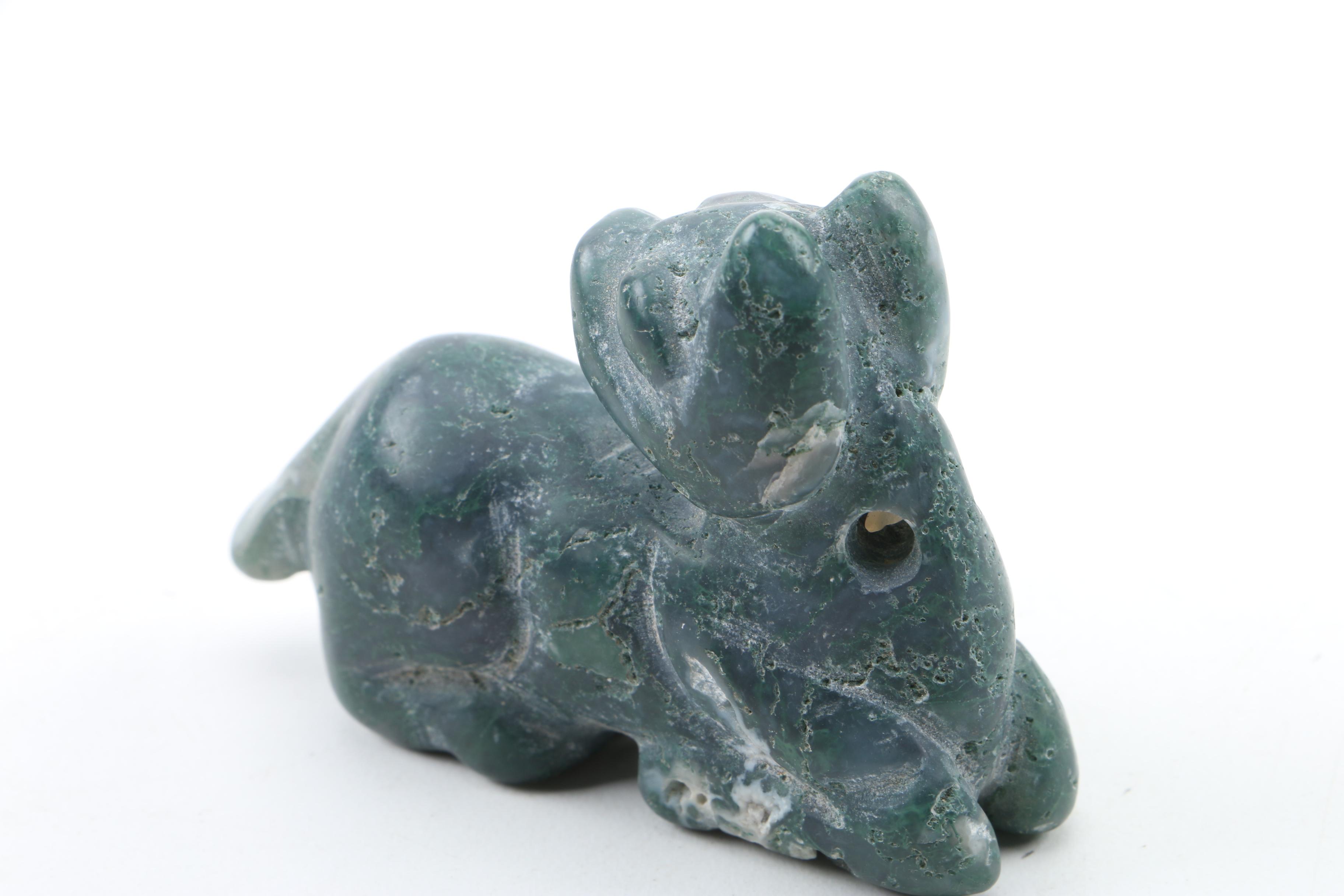 Carved Agate Figurines