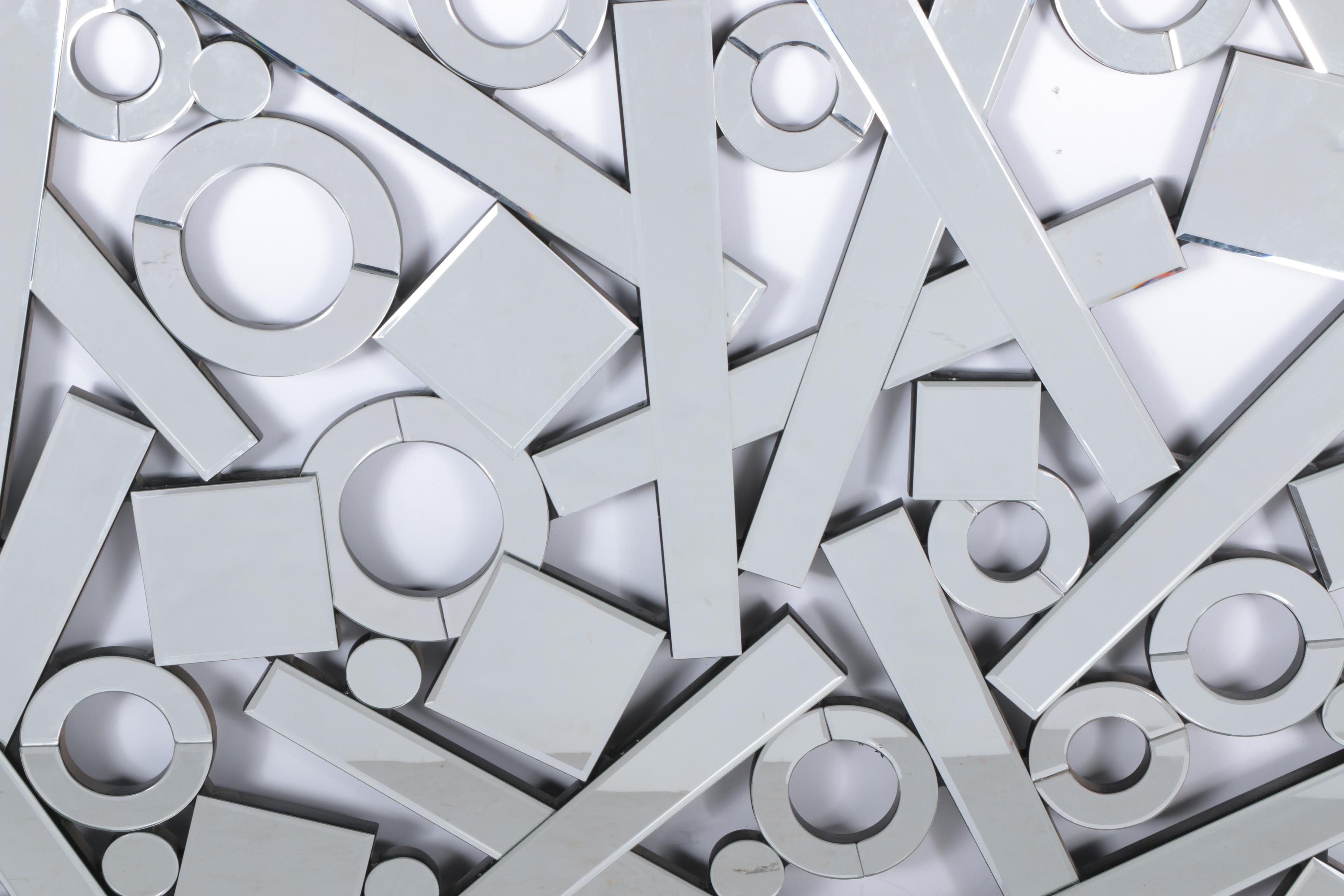 Abstract Mirrored Wall Hanging