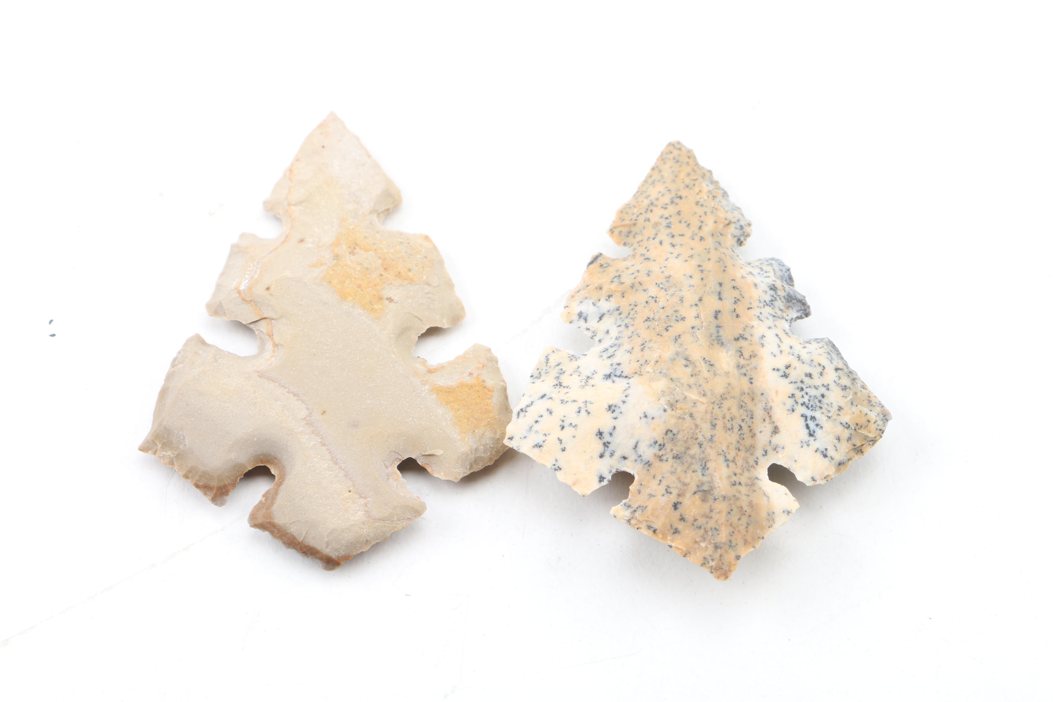 Carved Chert and Agate Specimens