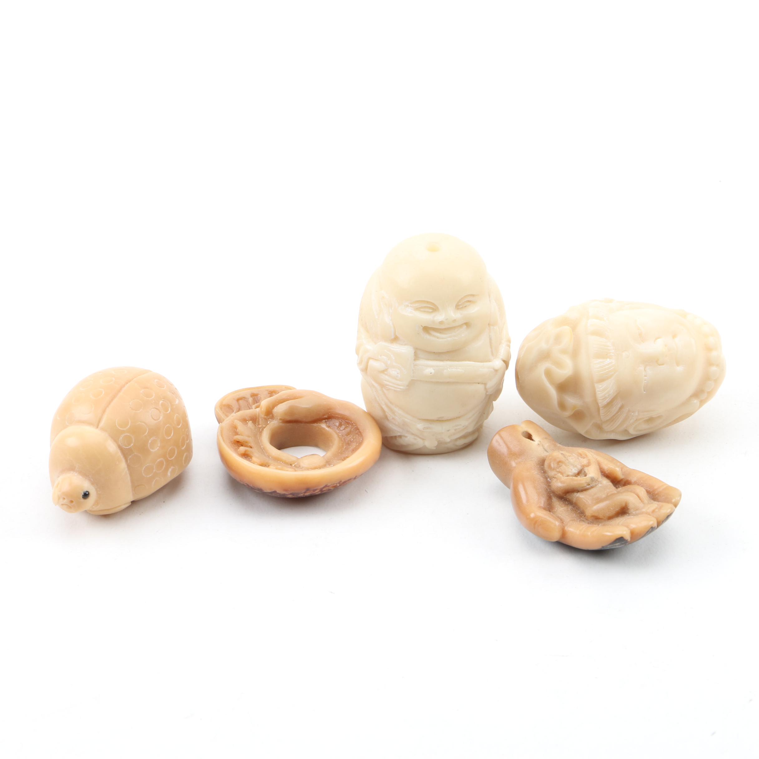 Carved Tagua Nut Figurines