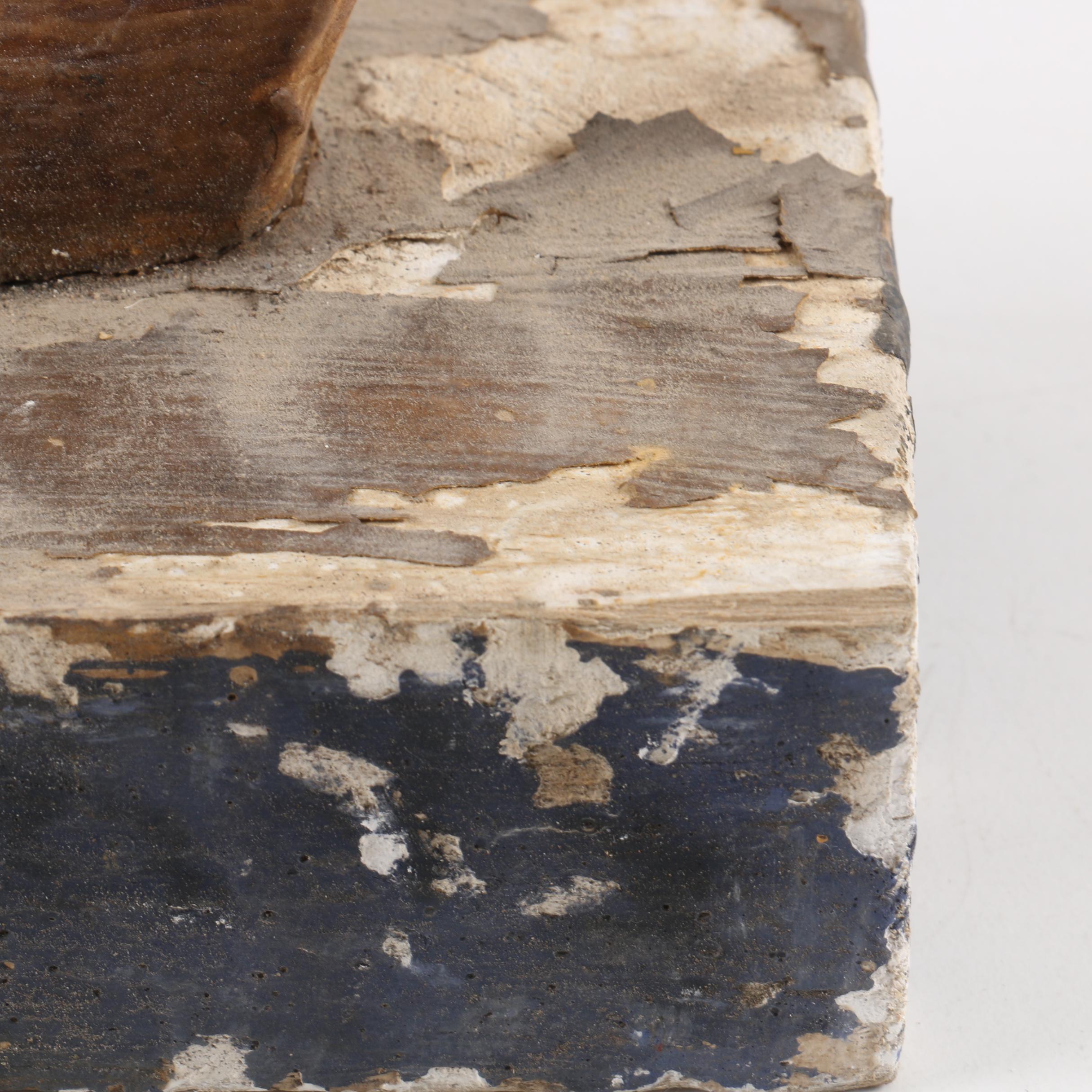 Folk Art Style Polychrome Sculpture of Hand with All Seeing Eye