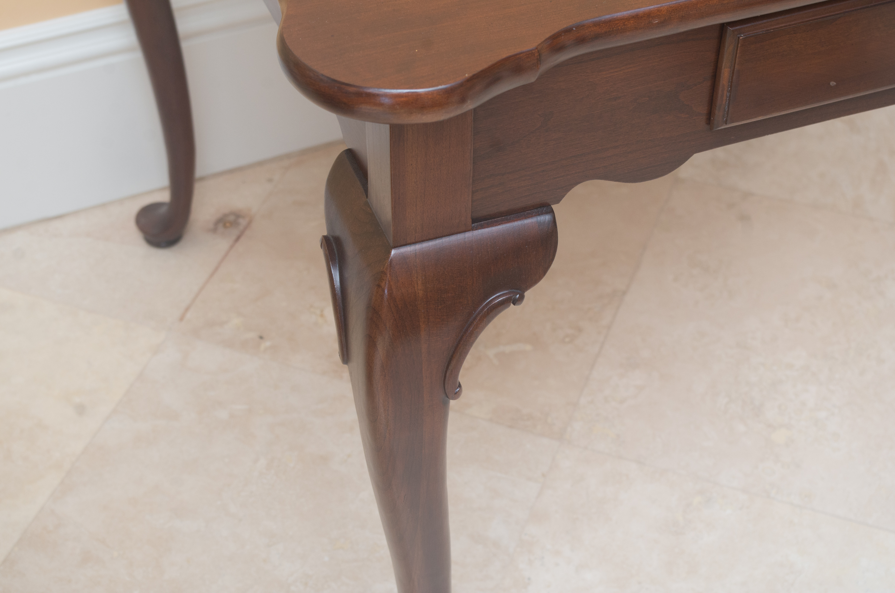 Queen Anne Style Game Table by Ethan Allen