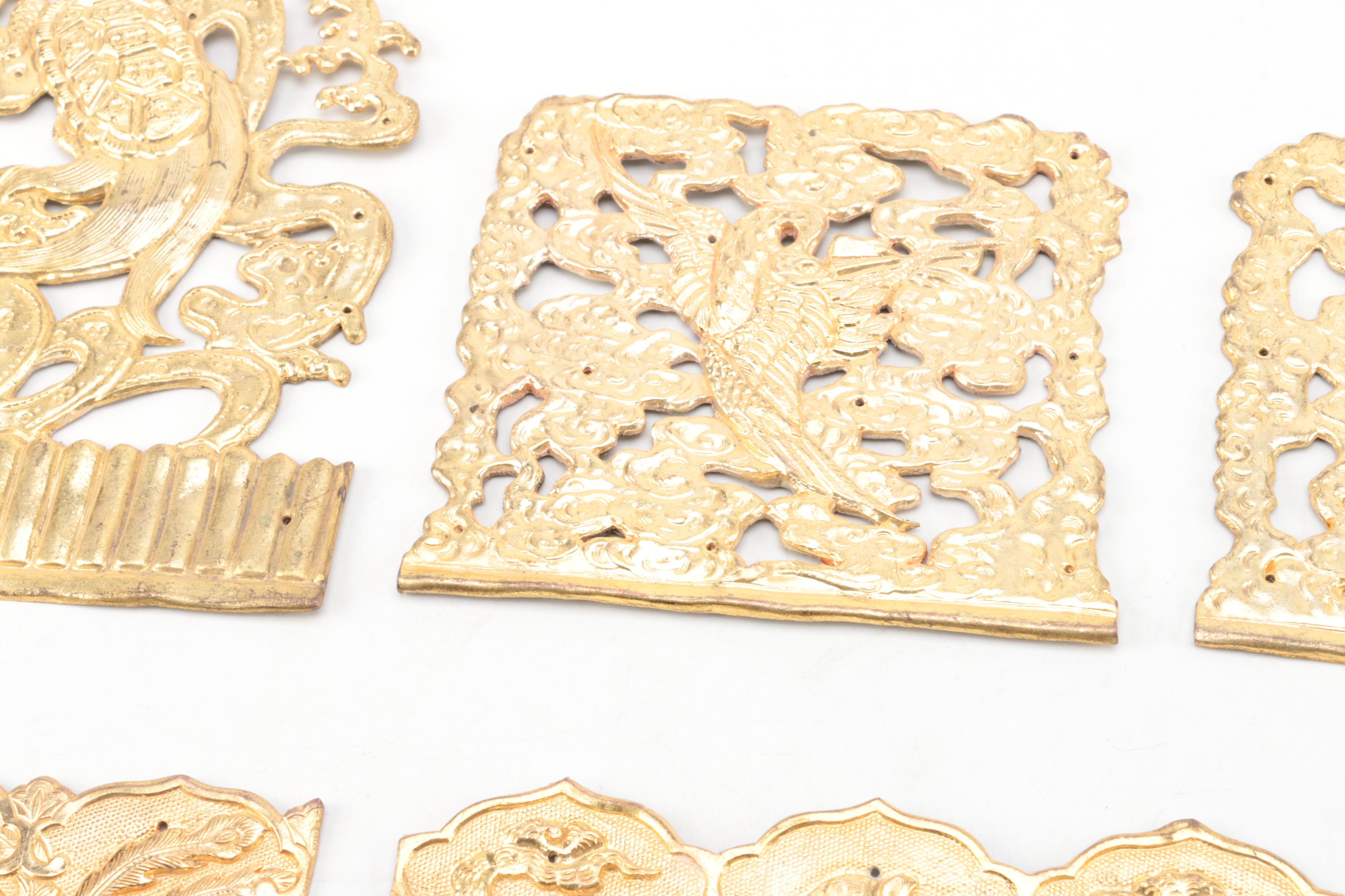 Asian Metal Wall Plaques