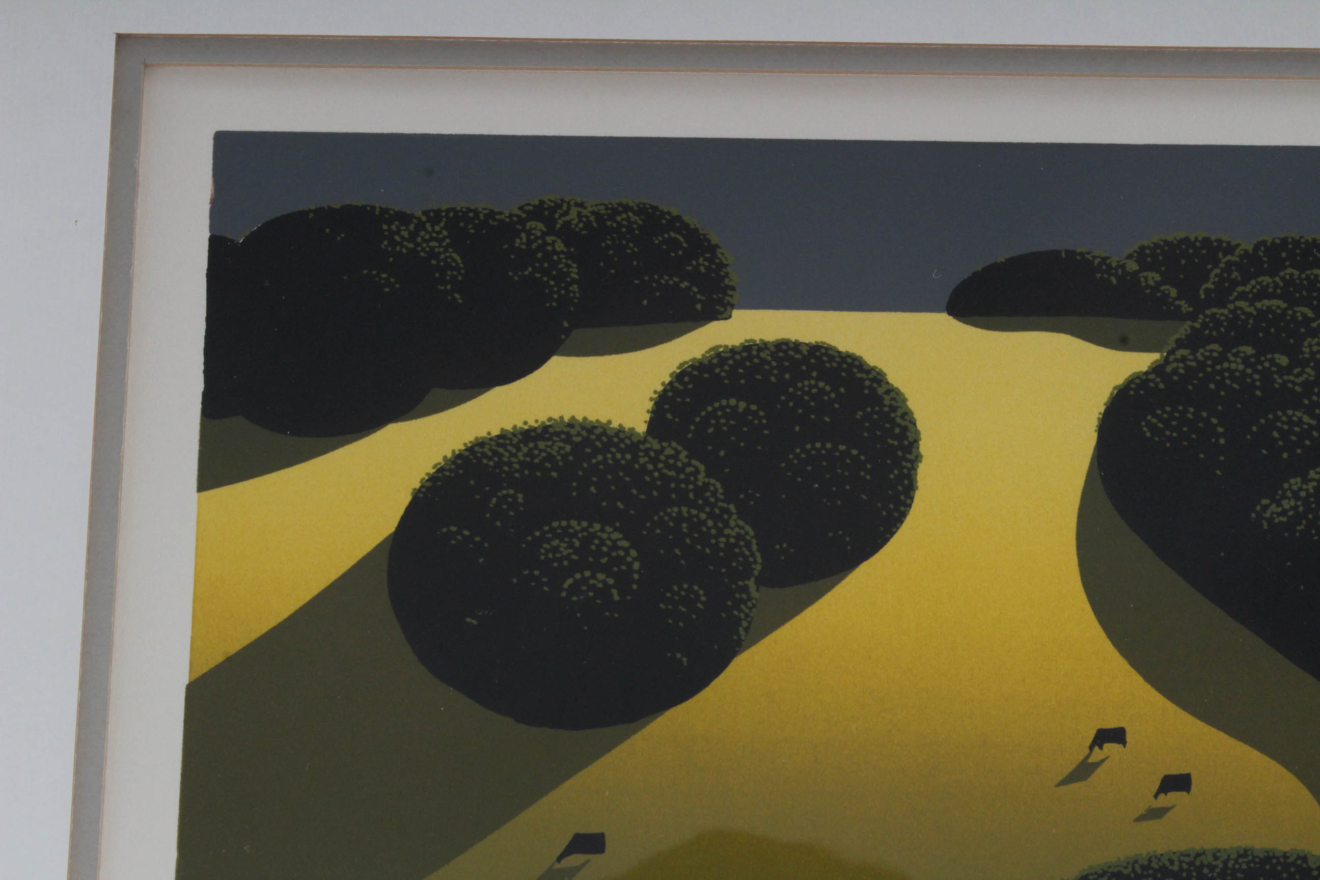 Eyvind Earle Serigraph "Valley" Series Landscape