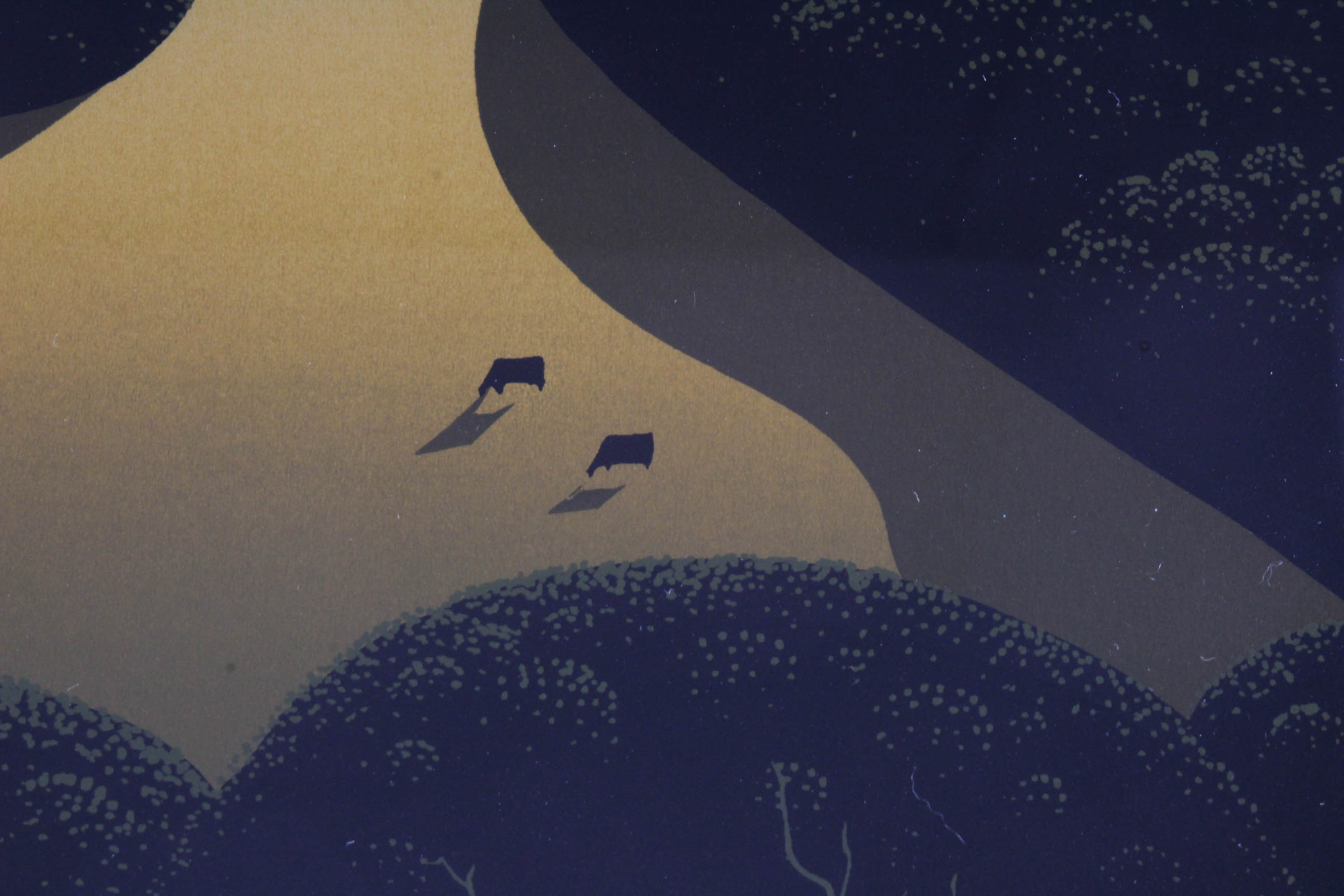 Eyvind Earle Serigraph "Valley" Series Landscape