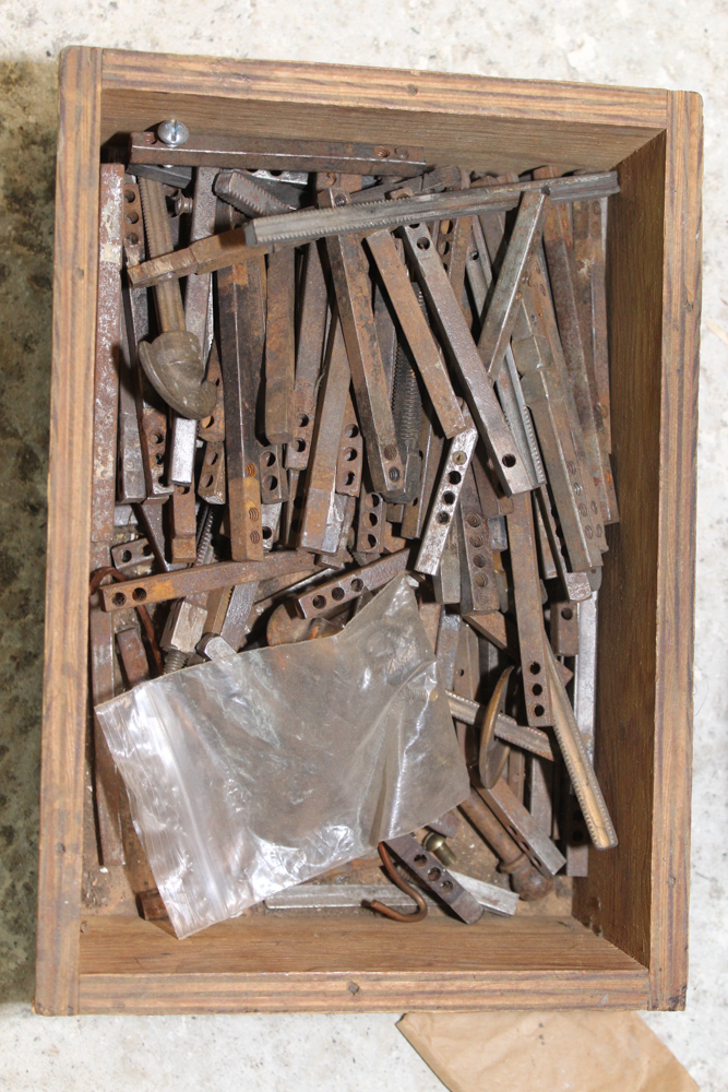 Vintage Wood Nail Bin