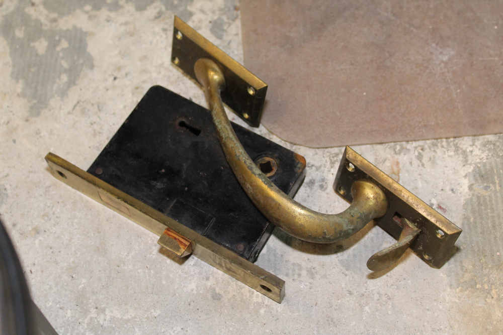 Vintage Wood Nail Bin