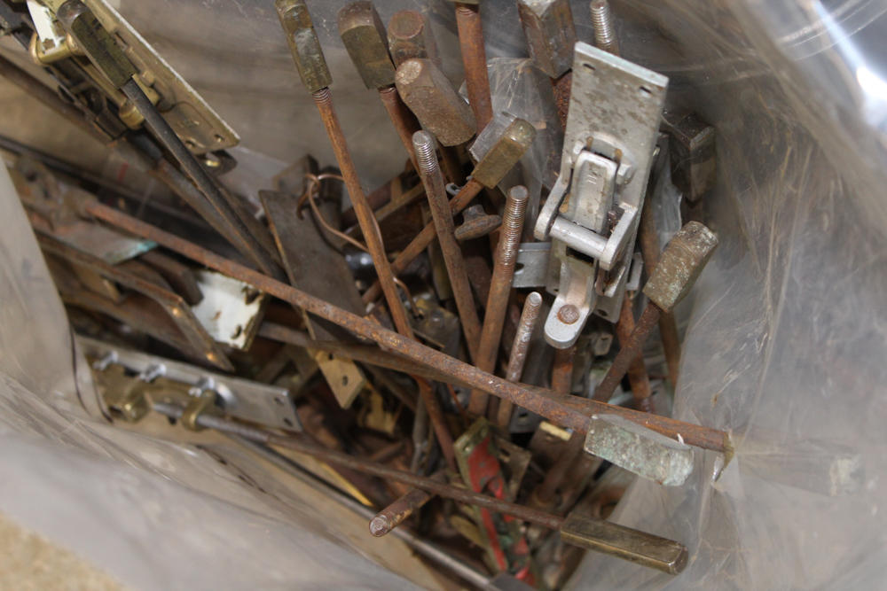 Vintage Wood Nail Bin