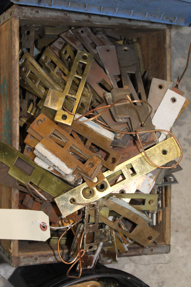 Vintage Wood Nail Bin