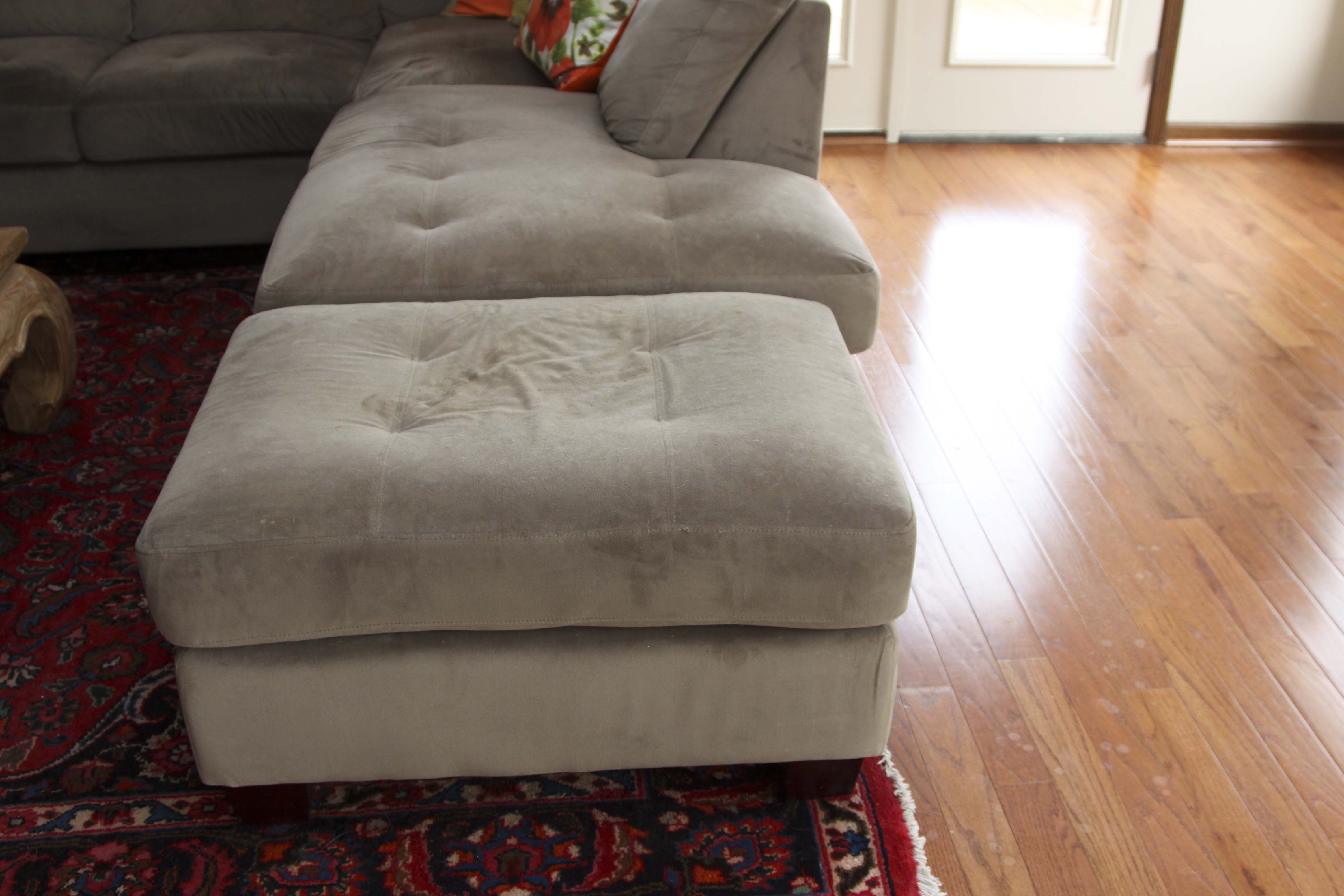 Sectional Sofa with Matching Ottoman
