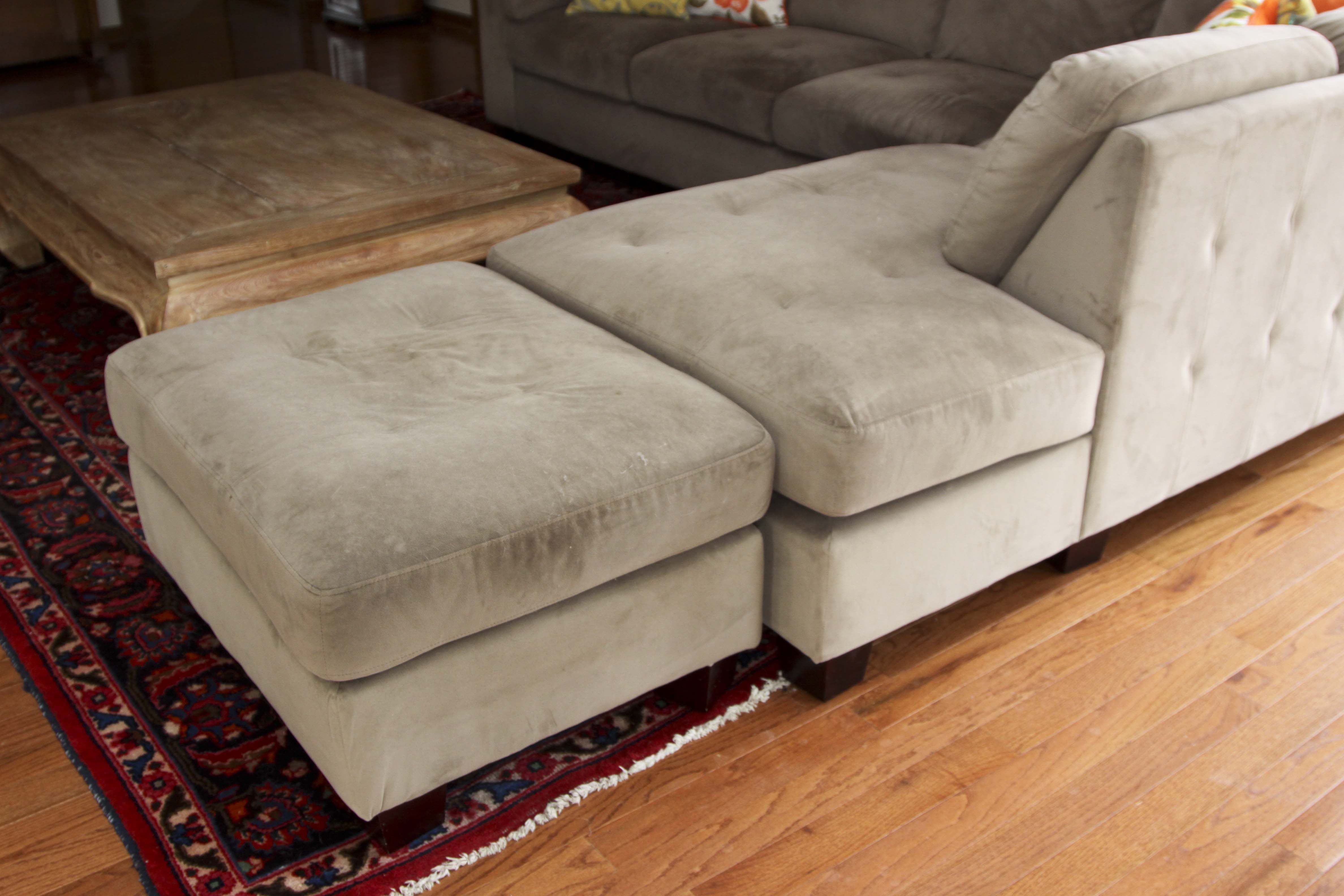 Sectional Sofa with Matching Ottoman