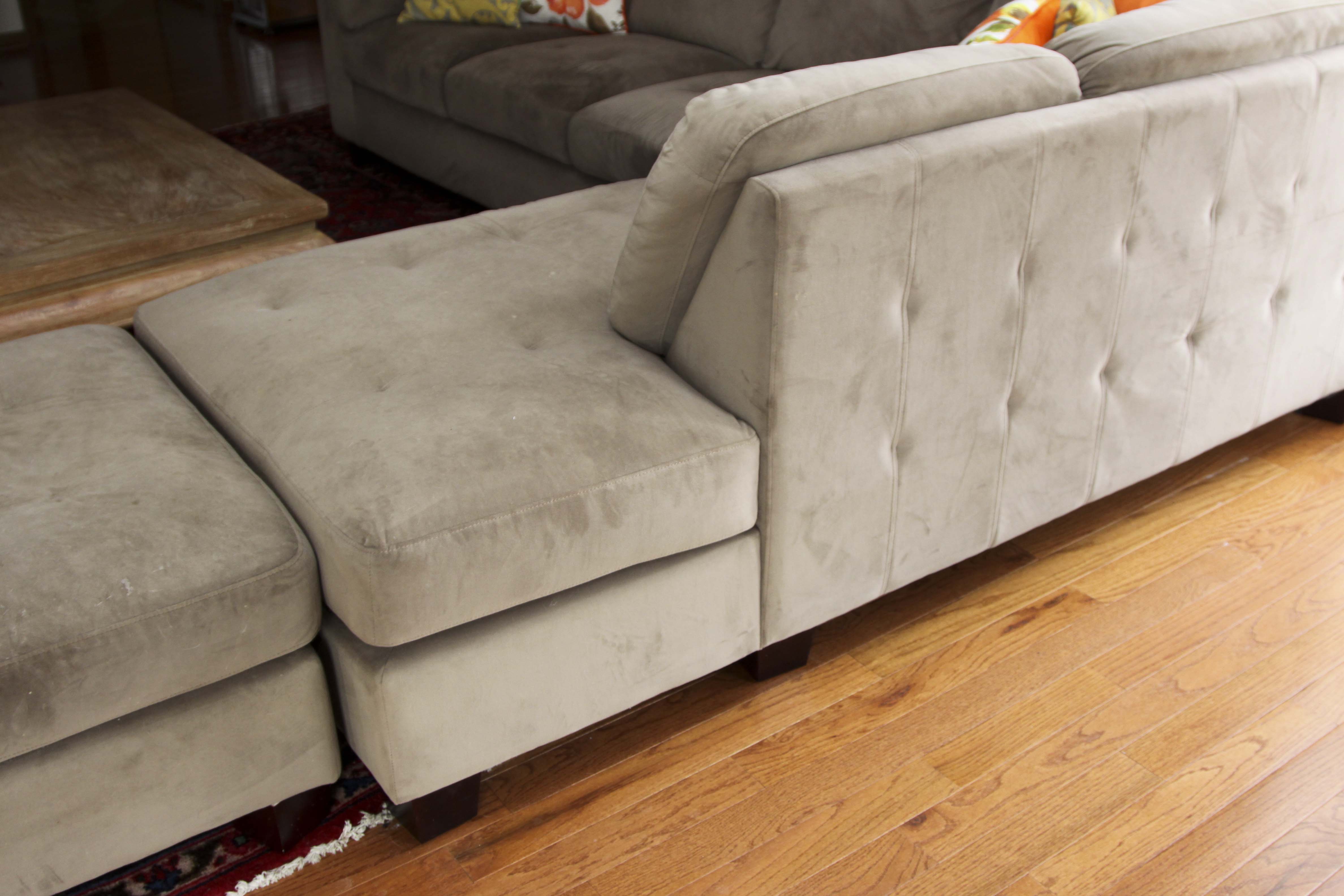 Sectional Sofa with Matching Ottoman