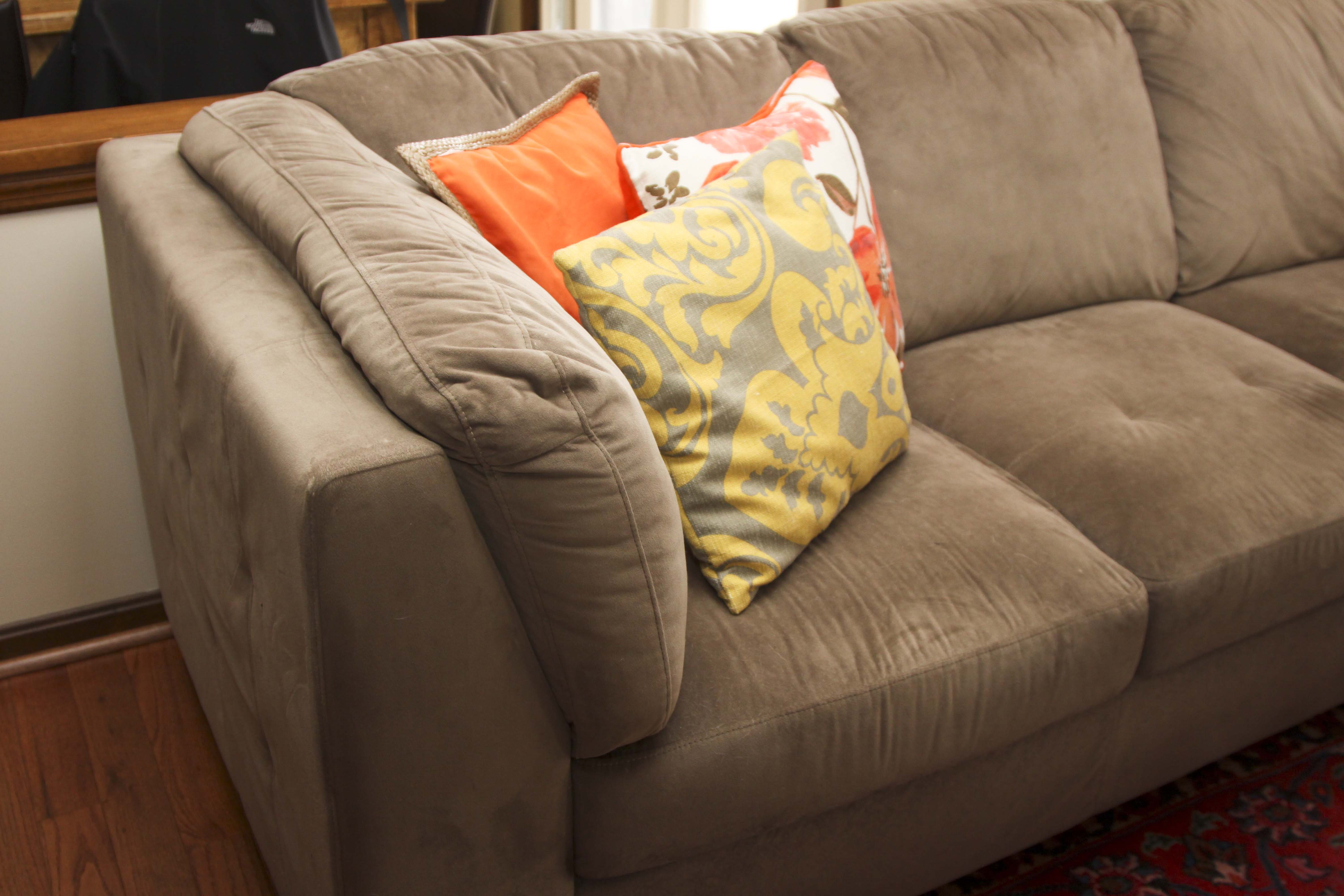 Sectional Sofa with Matching Ottoman