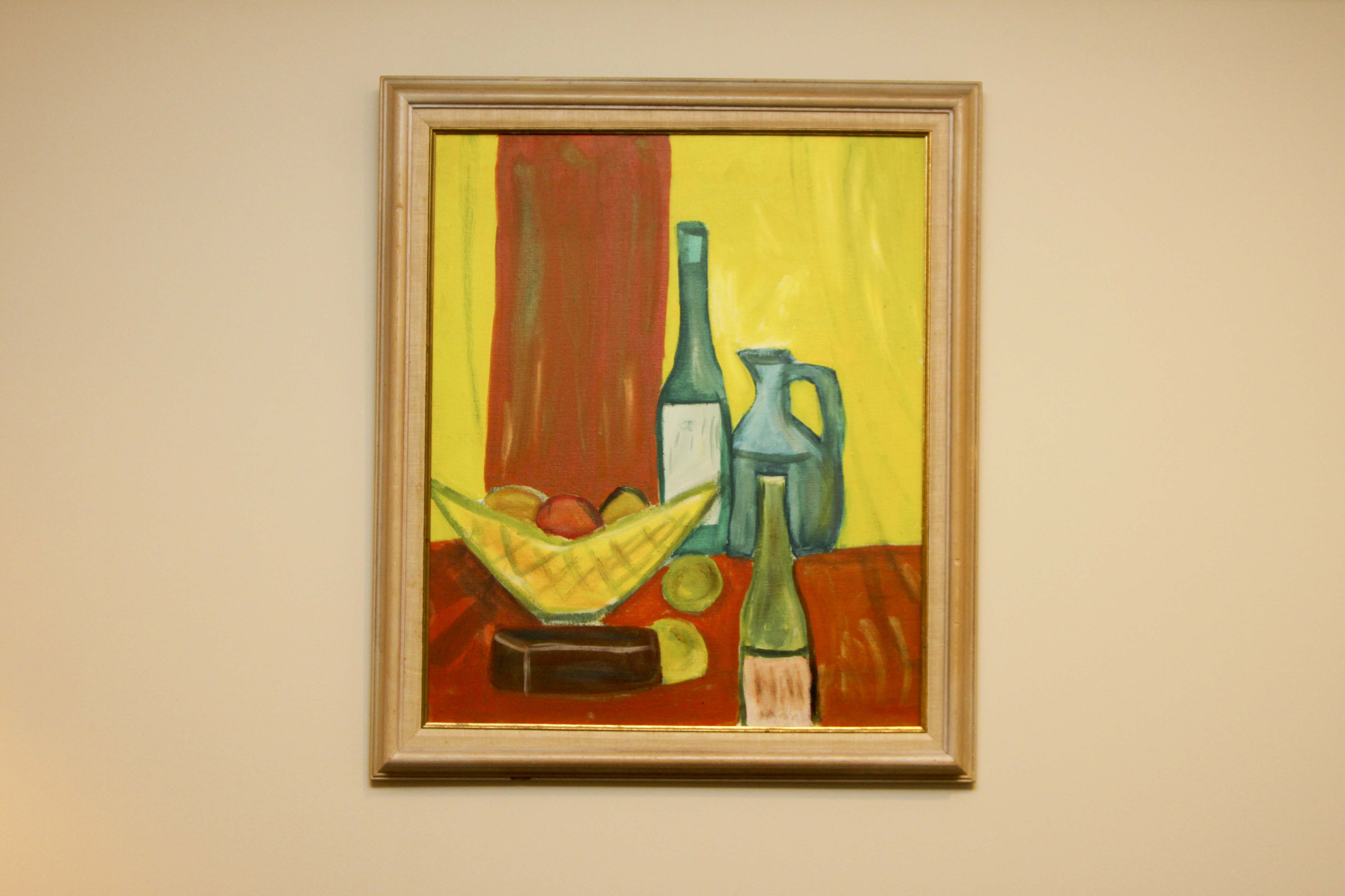 Framed Still Life Acrylic Painting