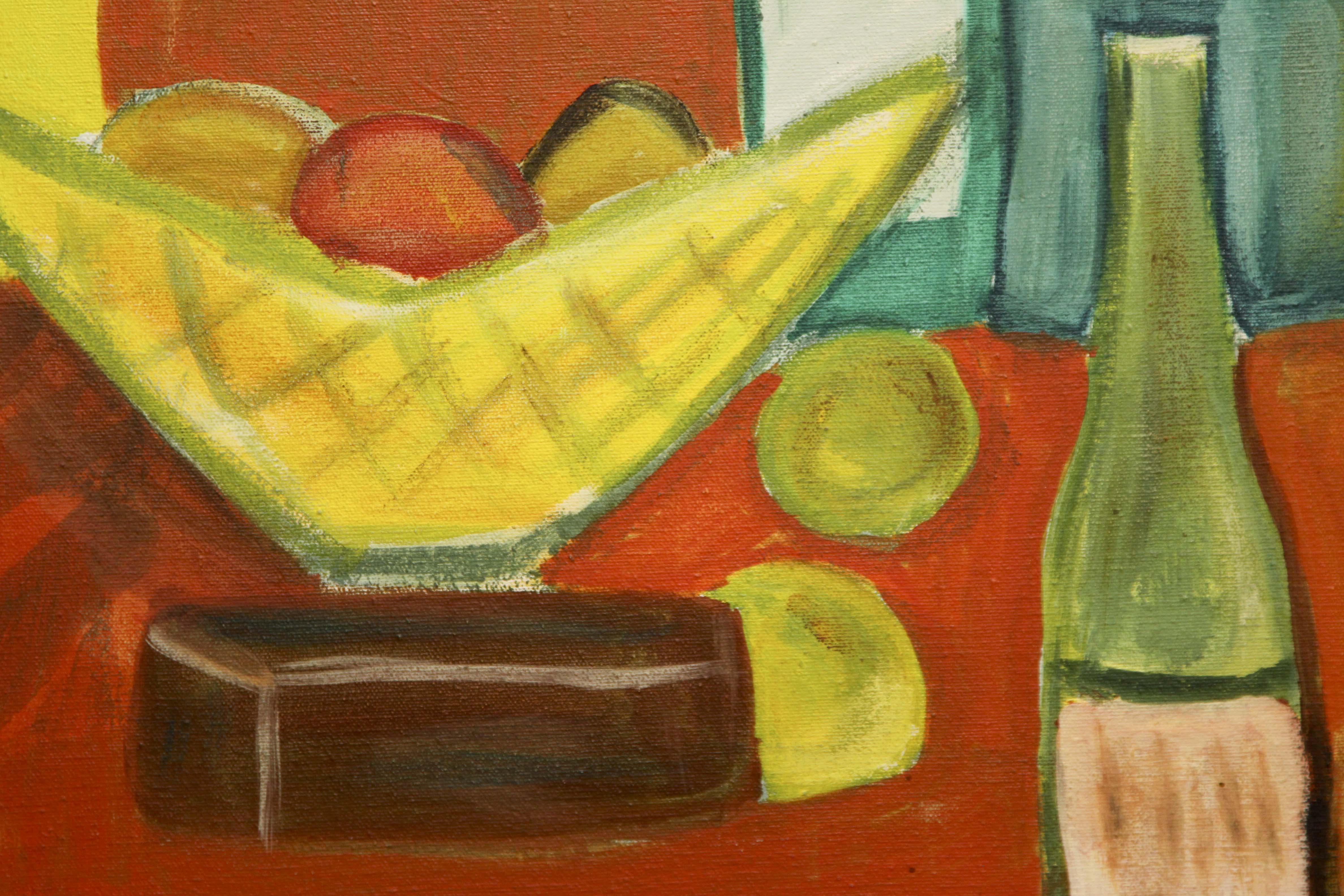Framed Still Life Acrylic Painting