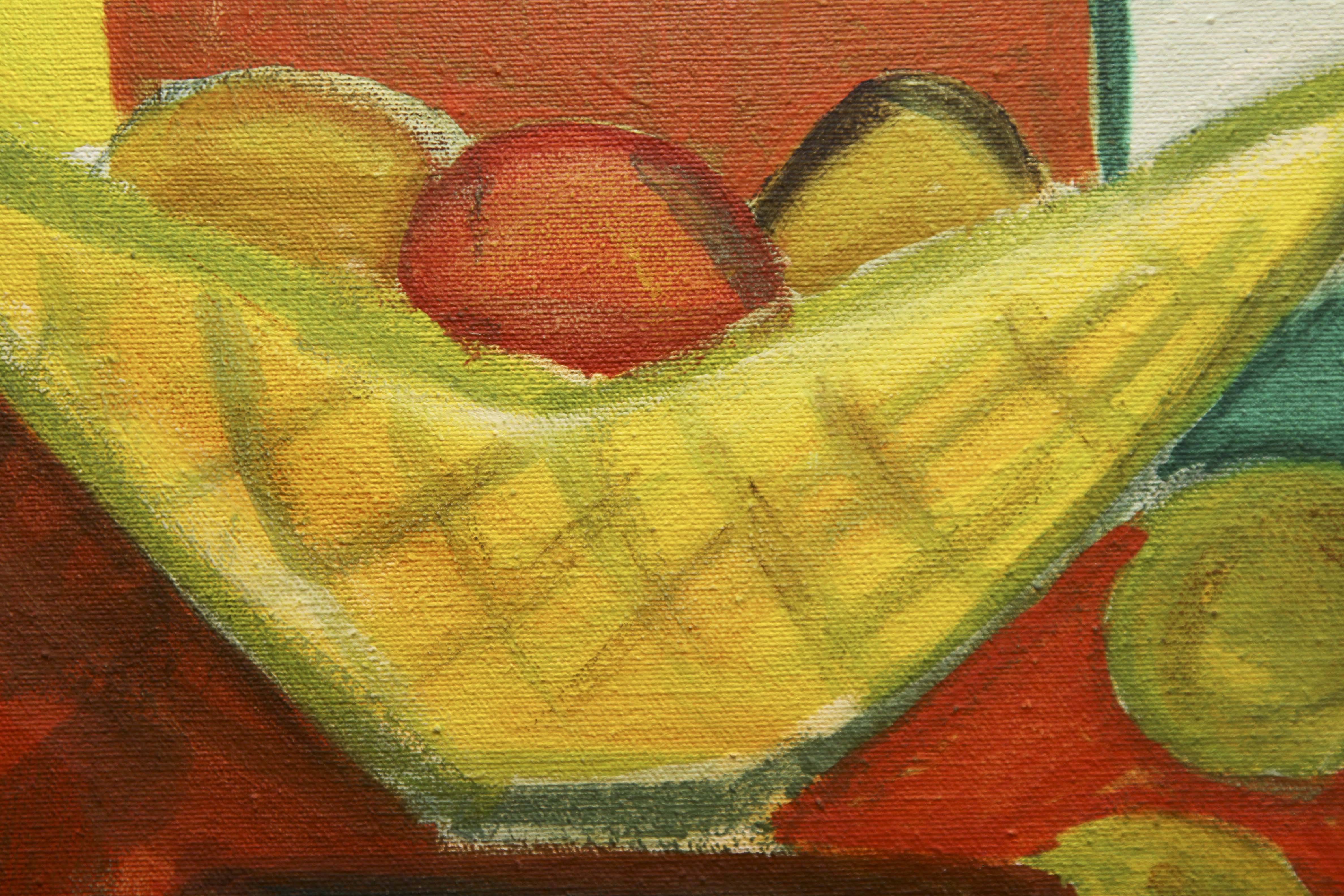 Framed Still Life Acrylic Painting