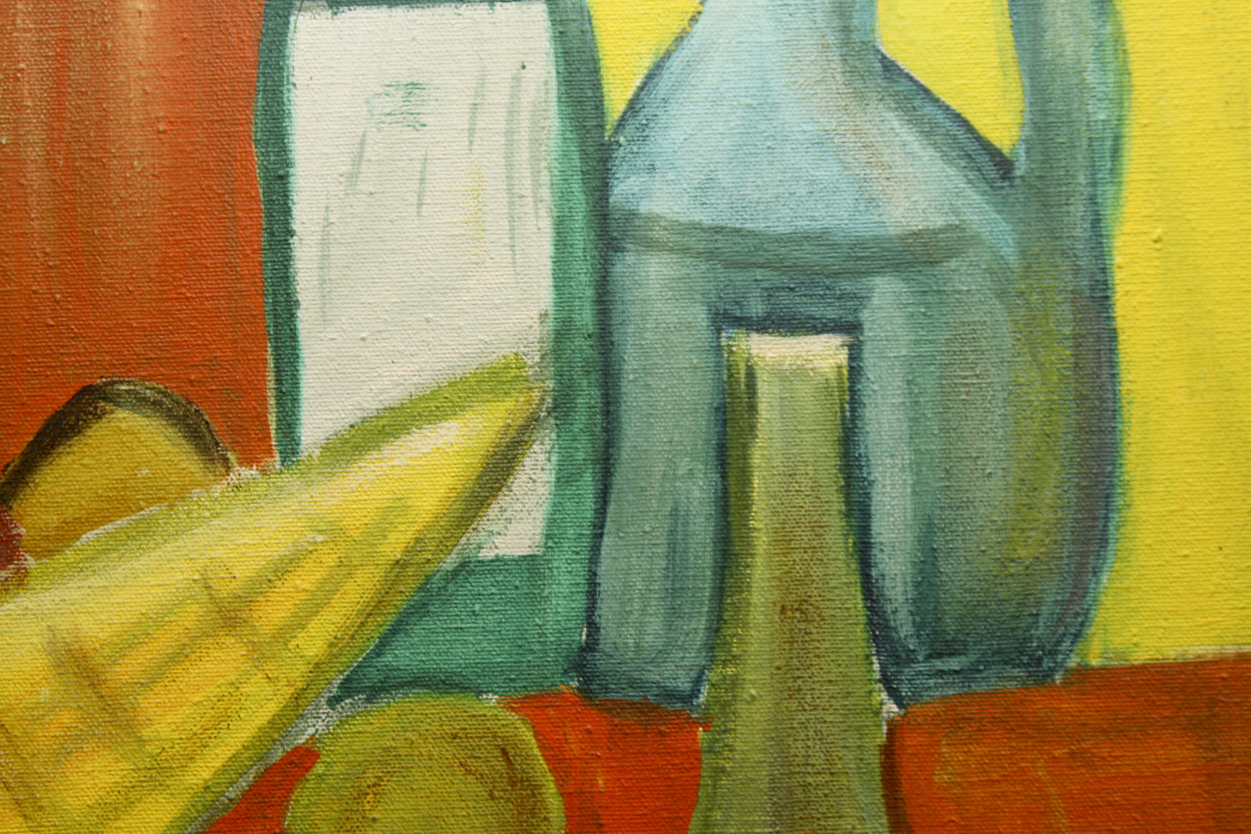 Framed Still Life Acrylic Painting