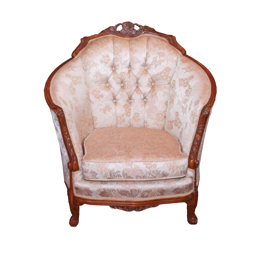 French Style Tufted Armchair