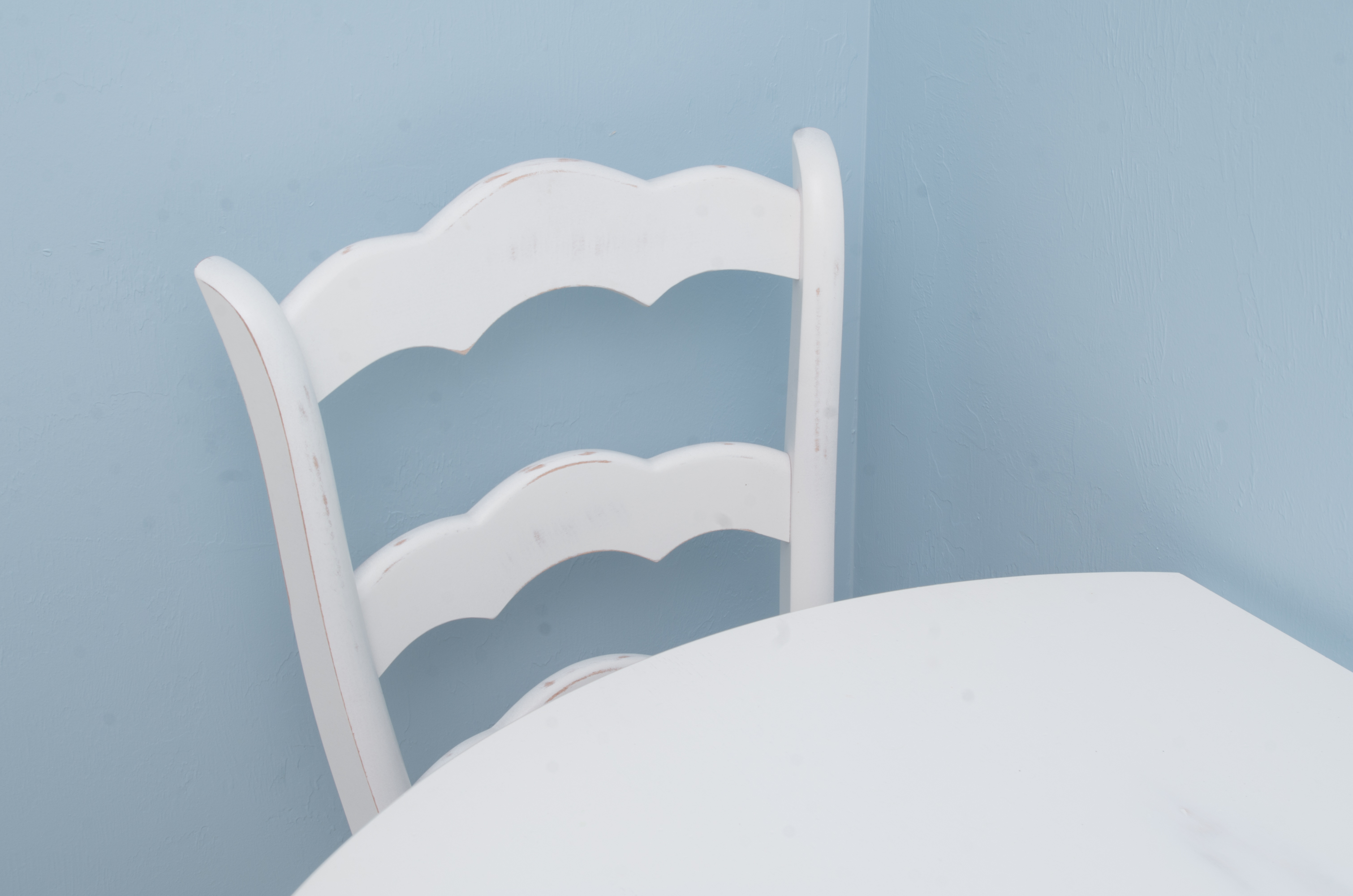 French Country Style Breakfast Table with Pair of Chairs