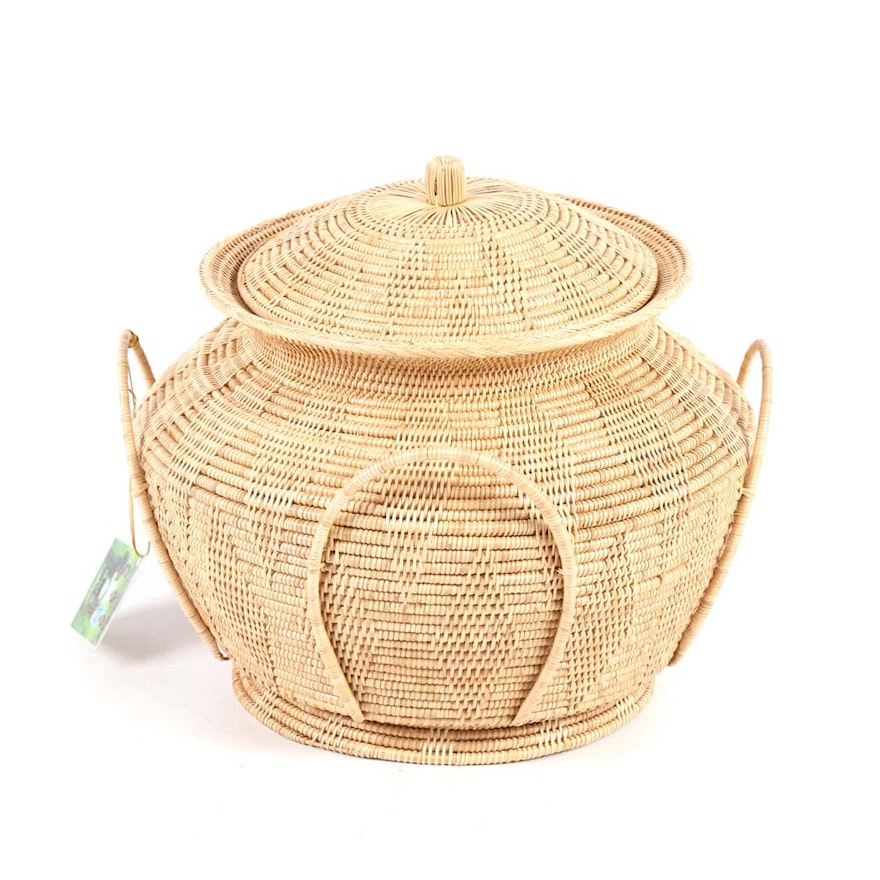 Handcrafted Cambodian Basket