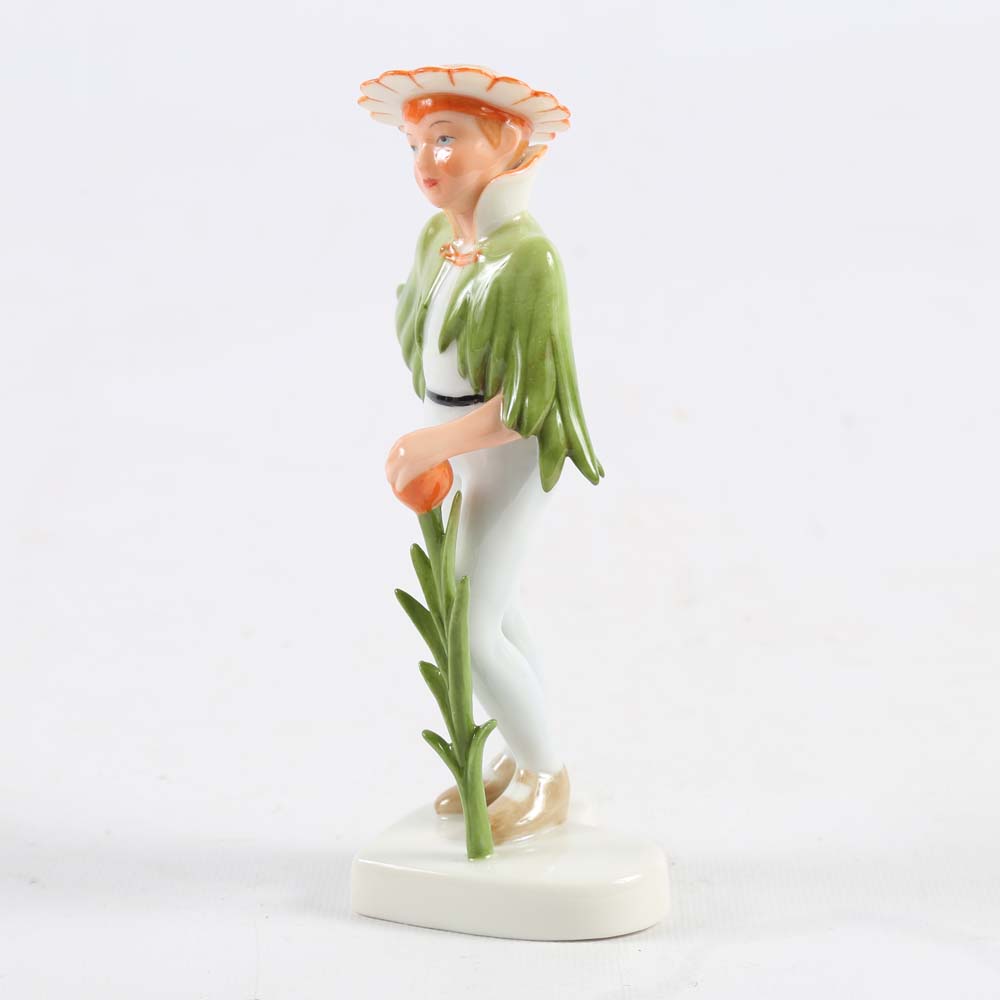 Royal Copenhagen "Flower Boy" Porcelain Figurine