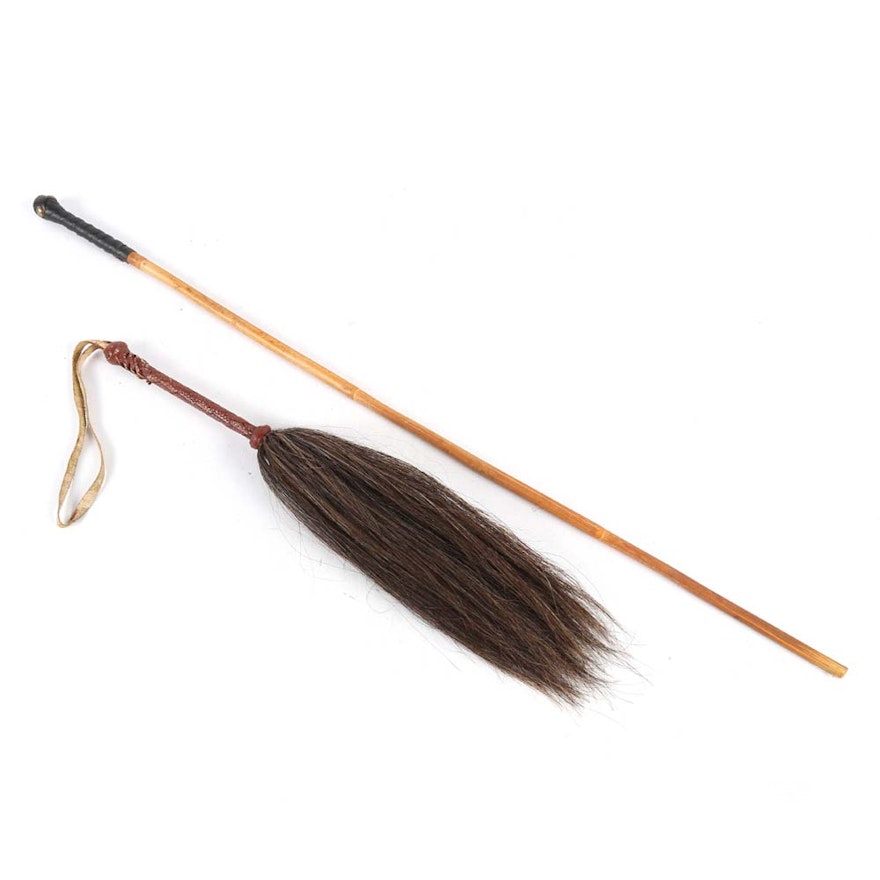 Vintage Riding Crop and Fly Whisk