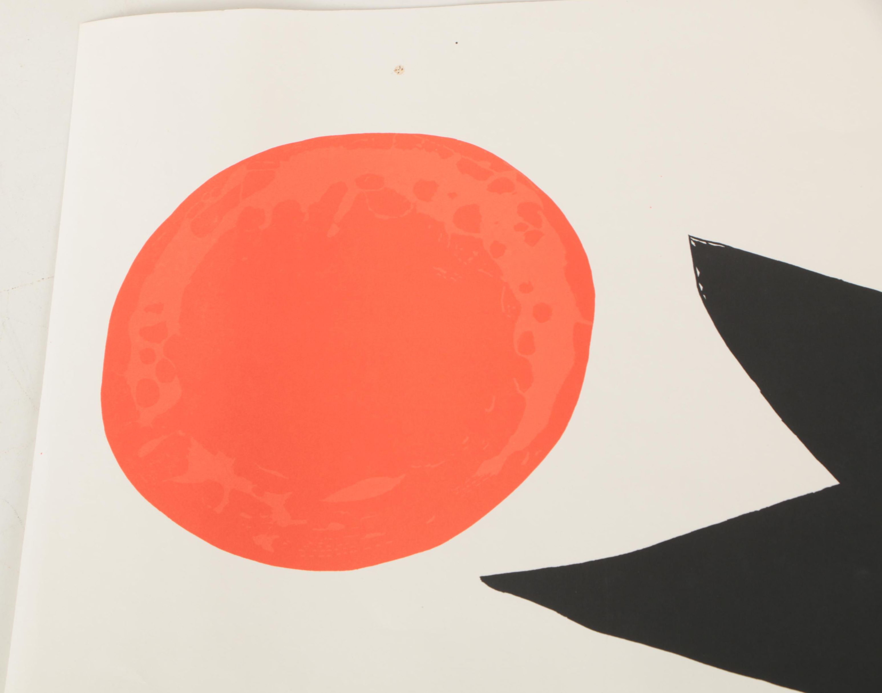 Alexander Calder Lithograph on Paper "Red Sun"