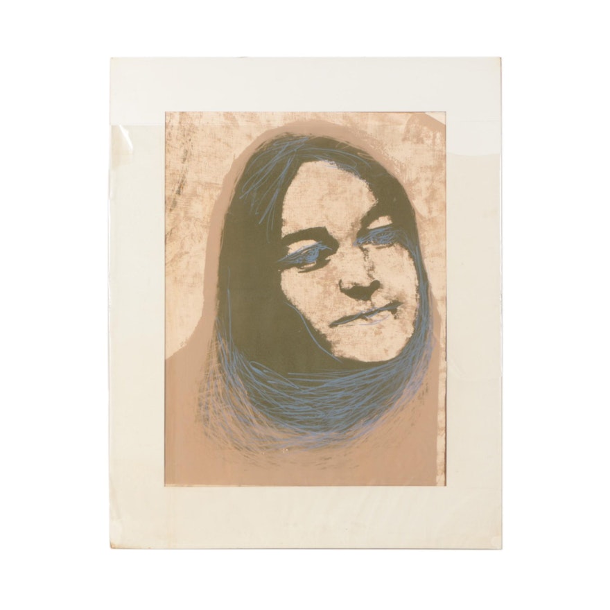 Amanda Roth Block 1974 Lithograph Portrait