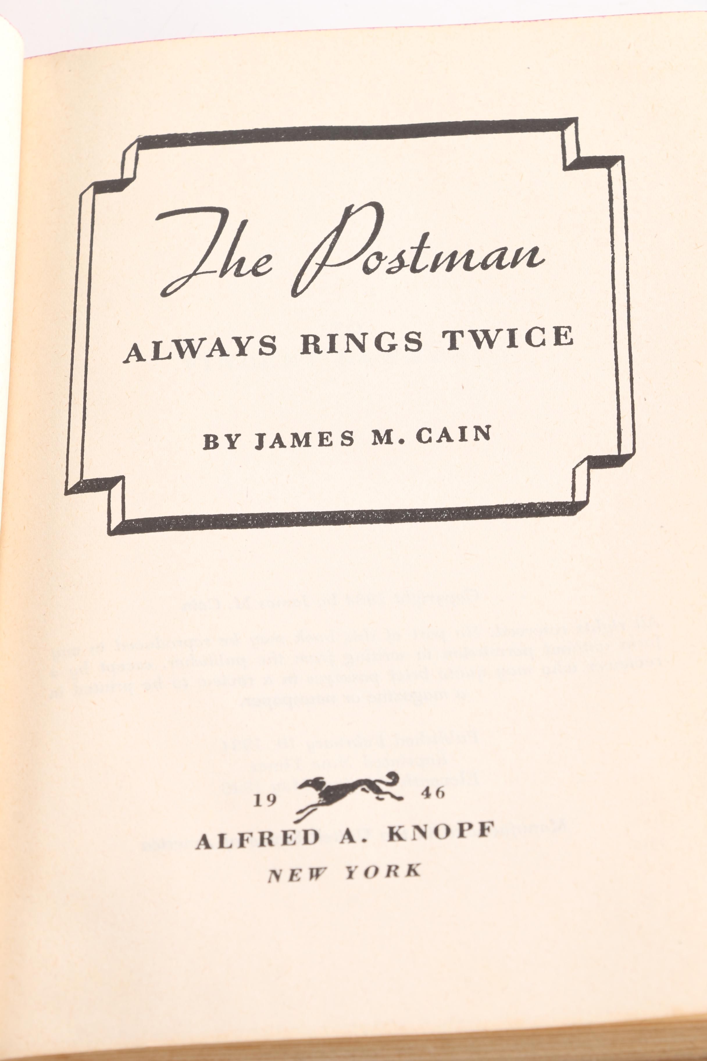 Collection of Books by James M. Cain