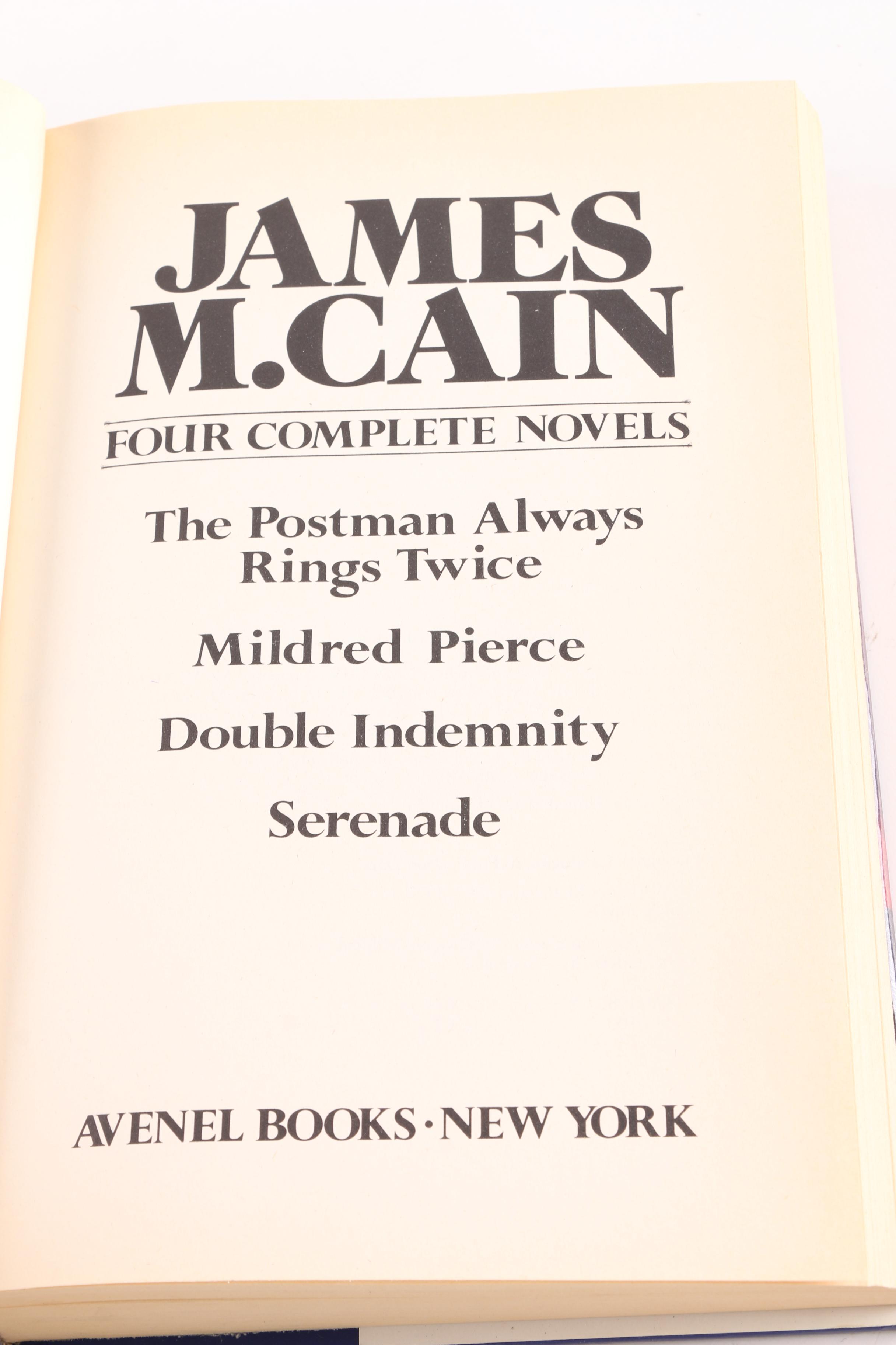 Collection of Books by James M. Cain