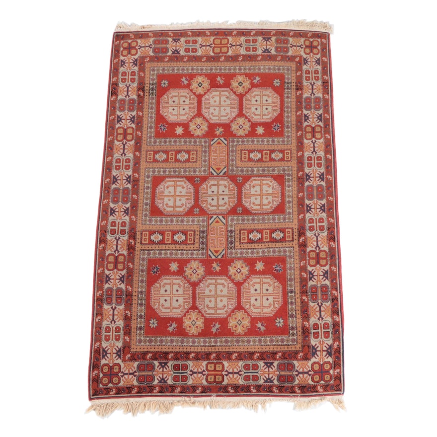 Hand-Knotted Caucasian Konaghend Wool Area Rug