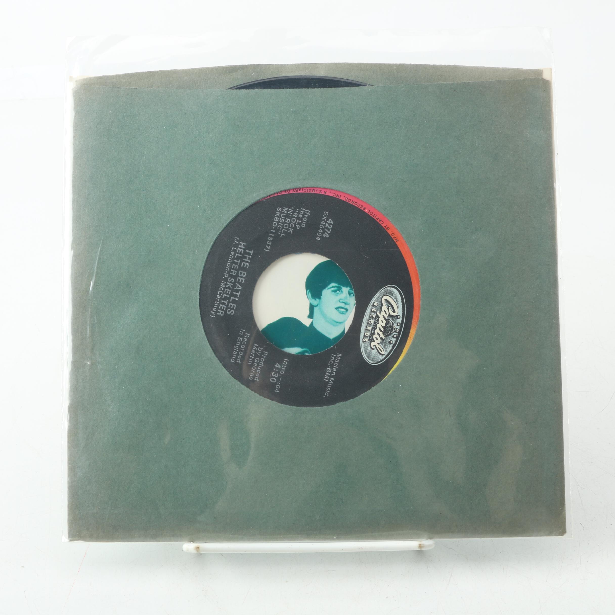 The Beatles Capitol Rainbow Label 7" Records