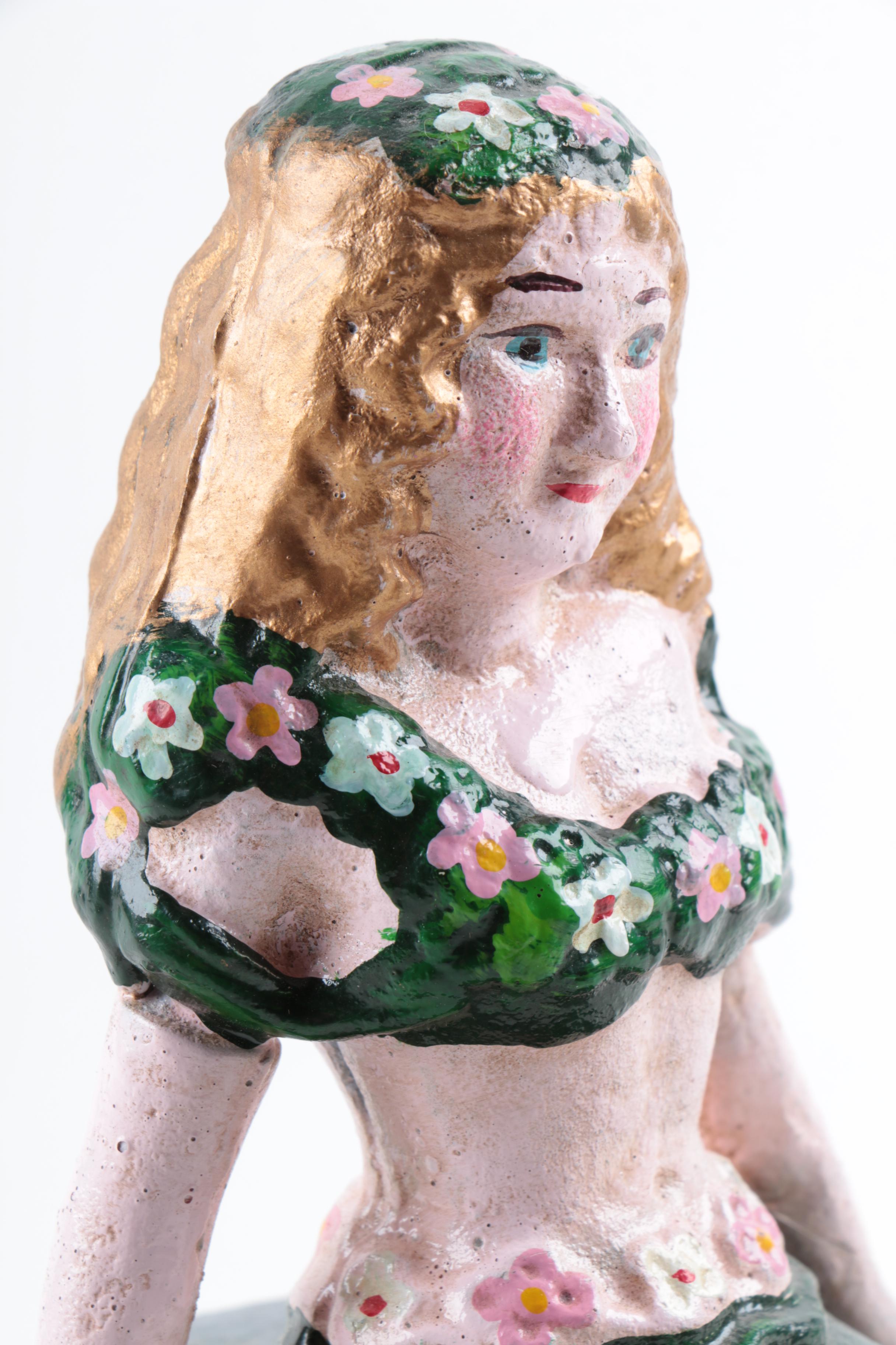 19th Century Replica "Little Mermaid's Beach Cove" Cast Iron Bank