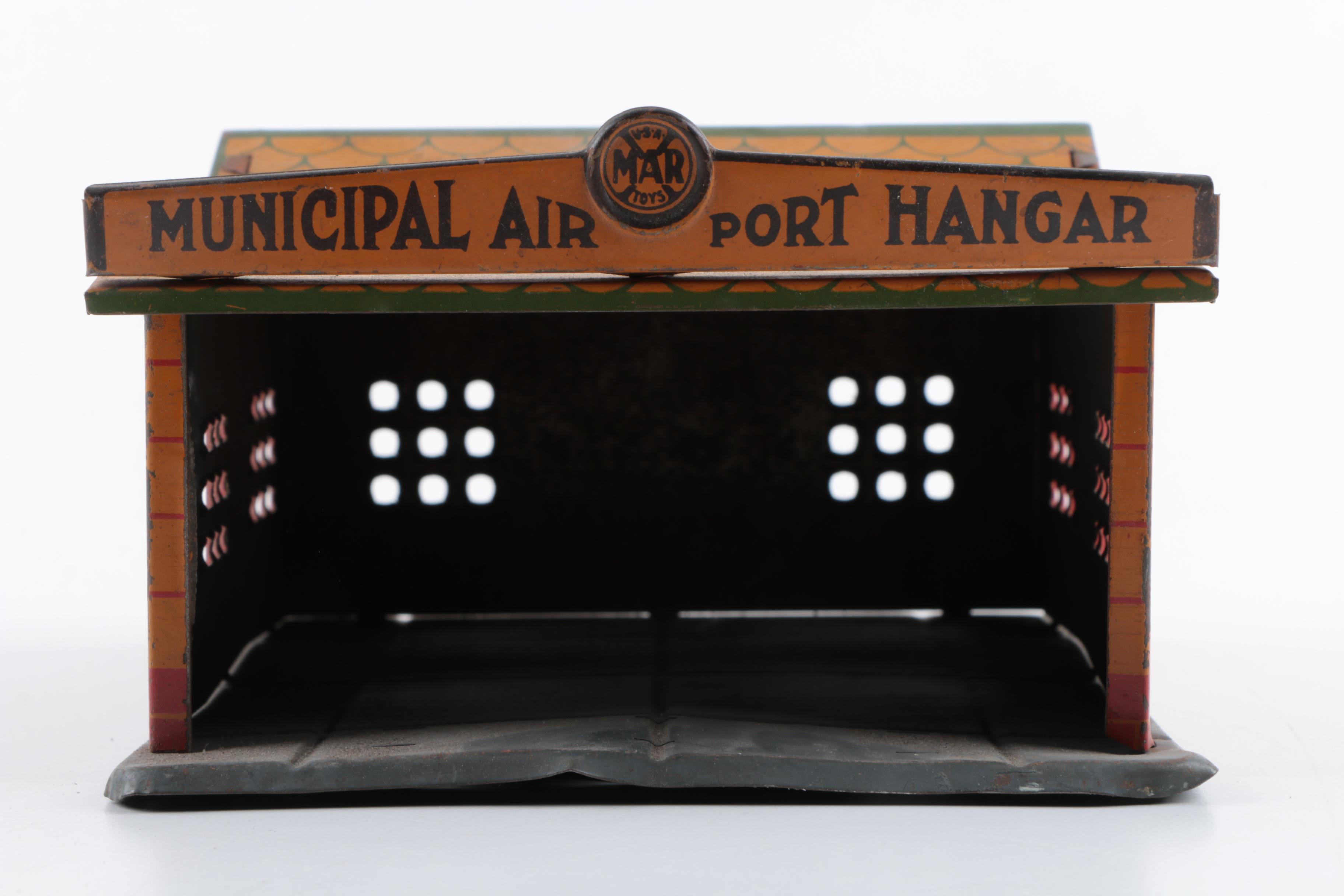 Vintage Marx Toys Municipal Airport Hangar