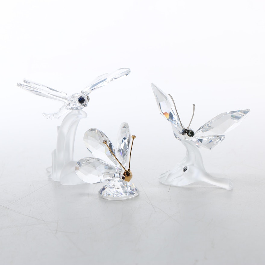 Swarovski Crystal Insect Figurines