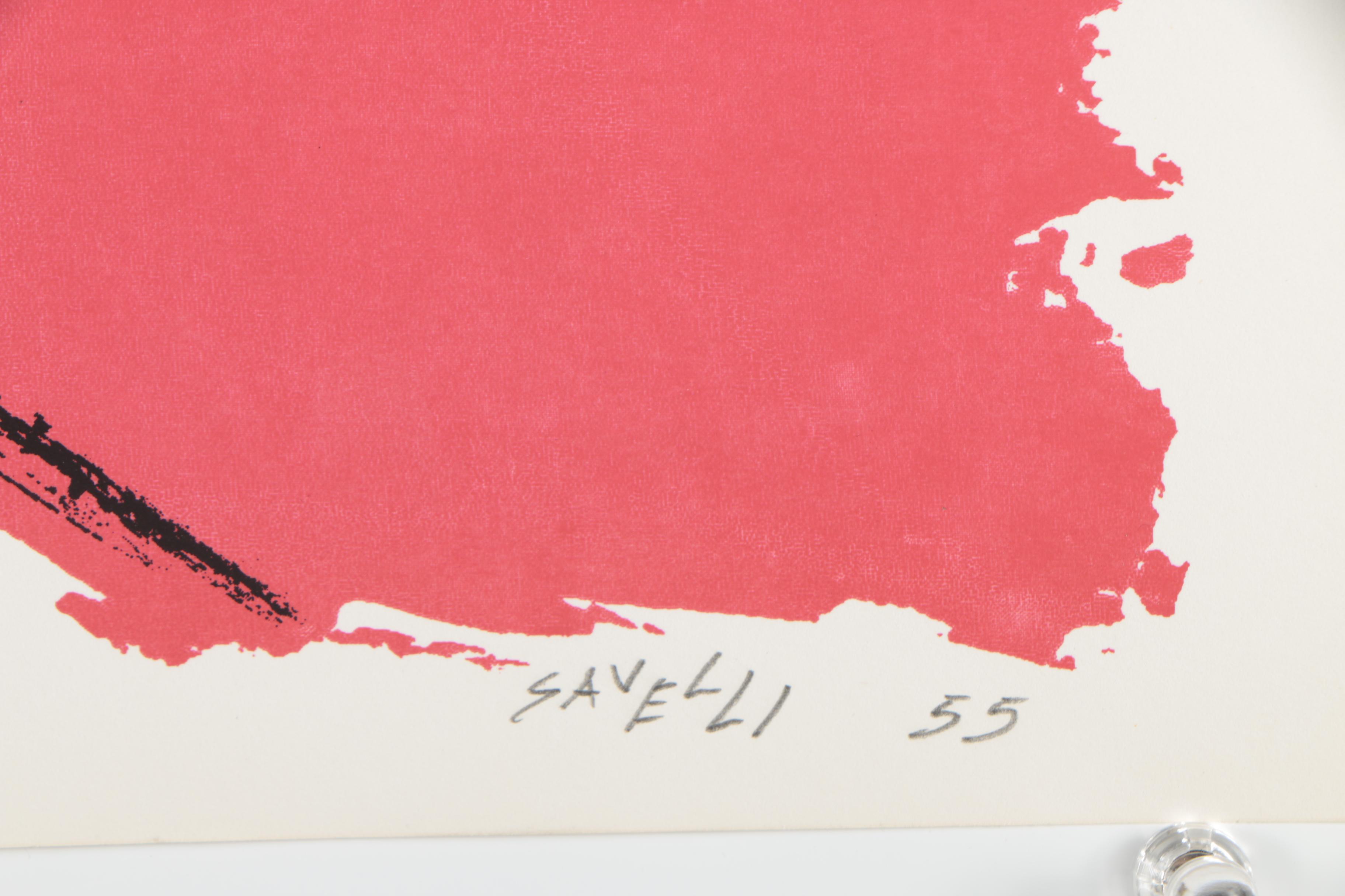 Angelo Savelli Abstract Serigraph