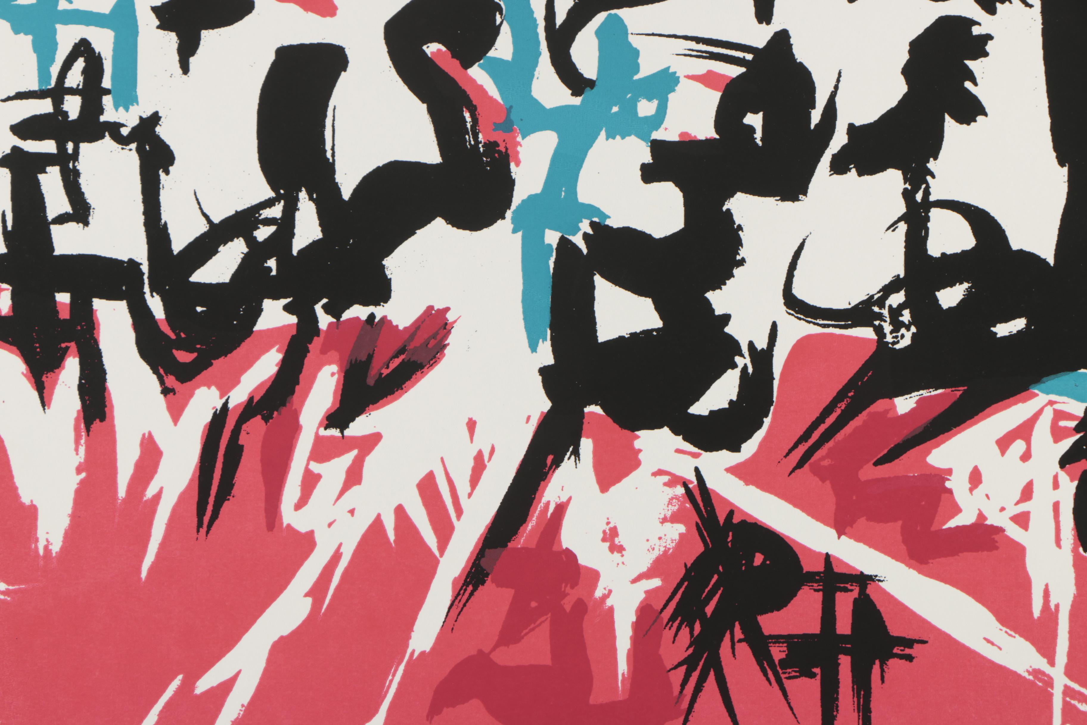 Angelo Savelli Abstract Serigraph