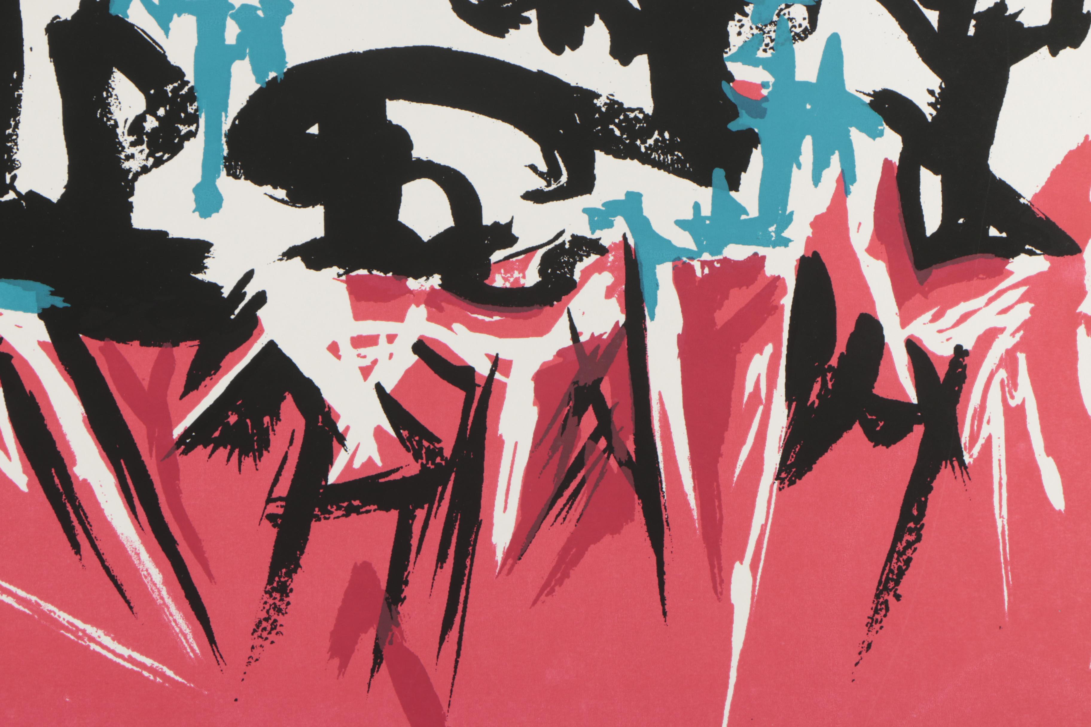 Angelo Savelli Abstract Serigraph