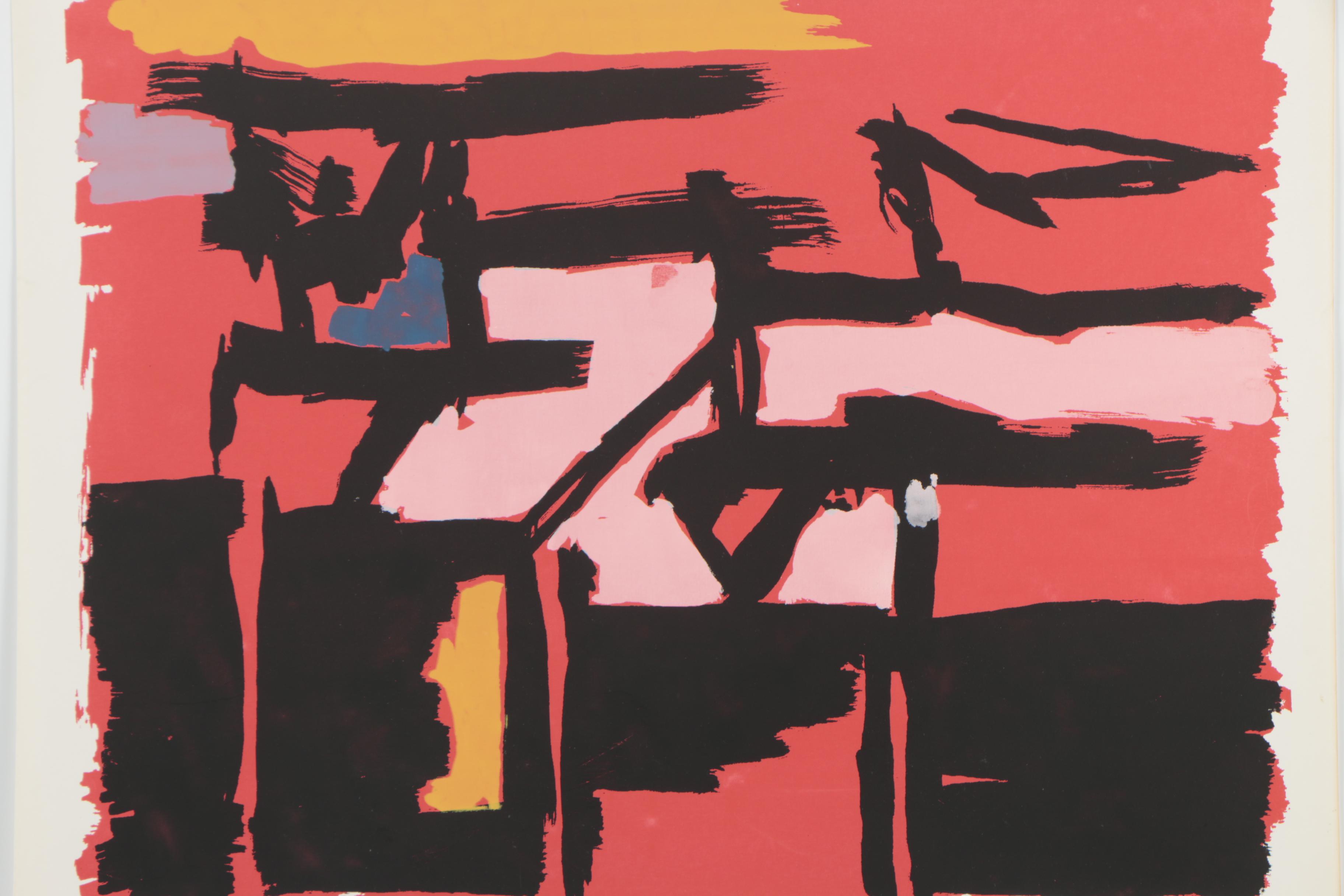 Angelo Savelli Abstract Serigraph