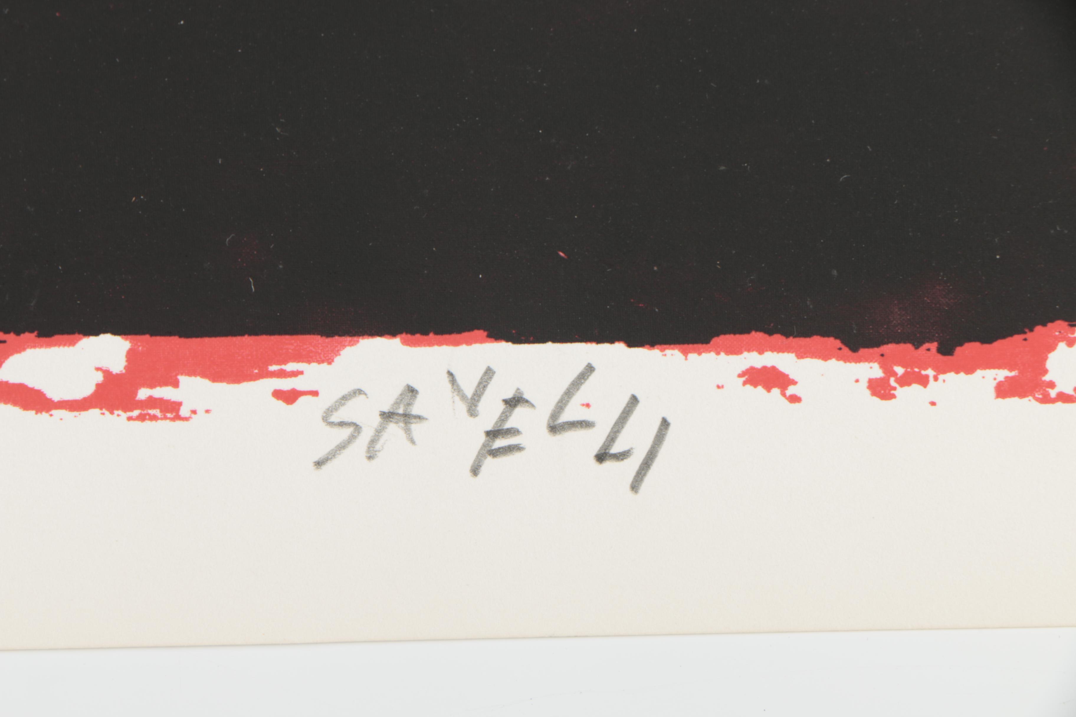 Angelo Savelli Abstract Serigraph