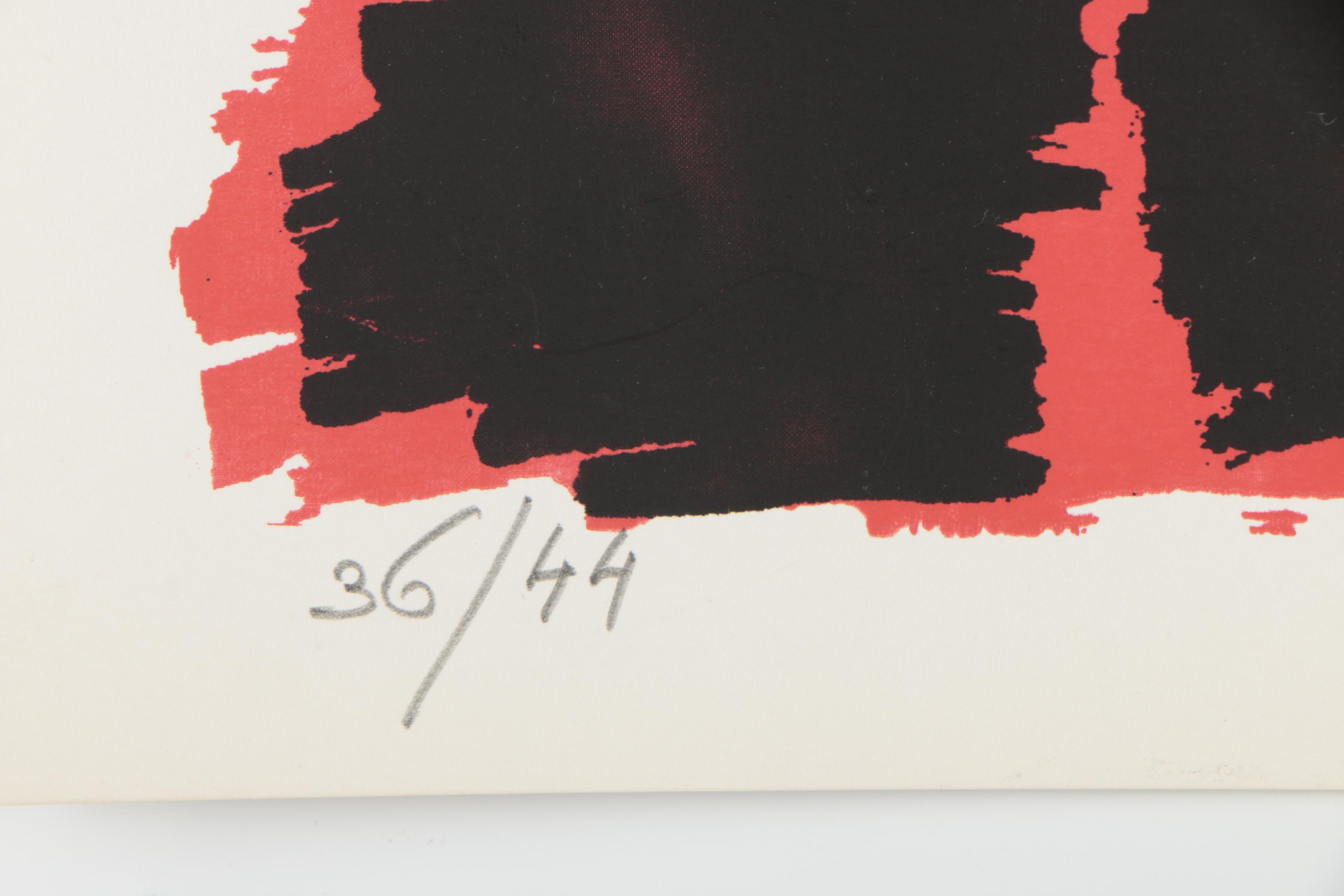 Angelo Savelli Abstract Serigraph