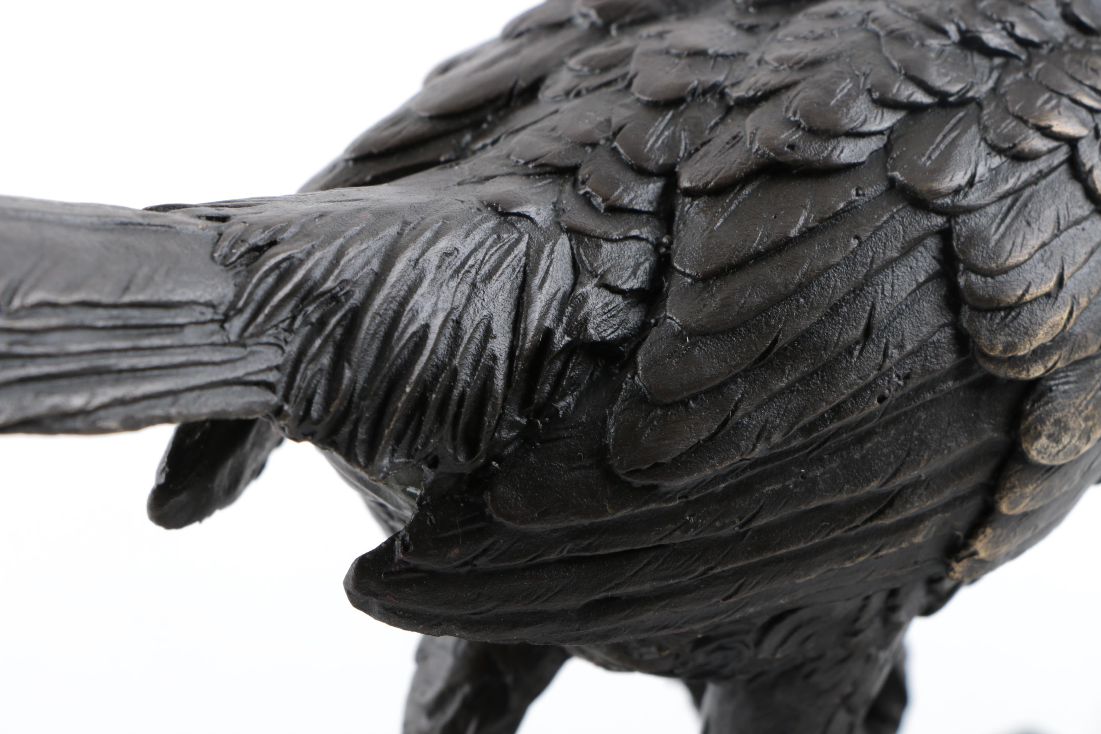 Contemporary Bronze Pheasant Sculpture
