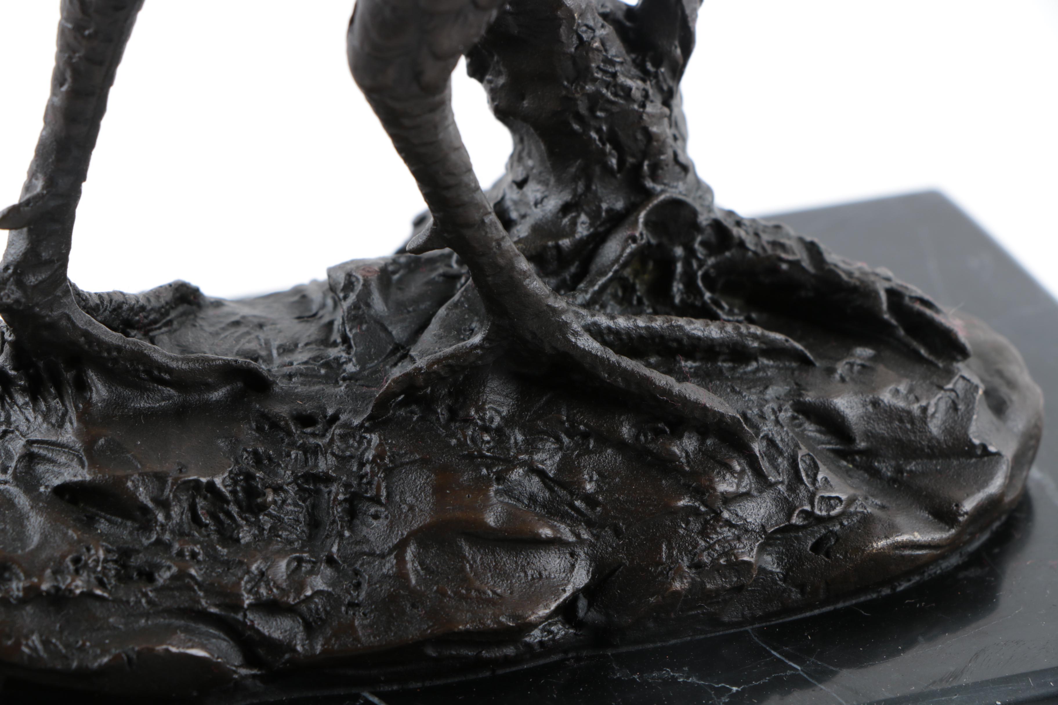 Contemporary Bronze Pheasant Sculpture