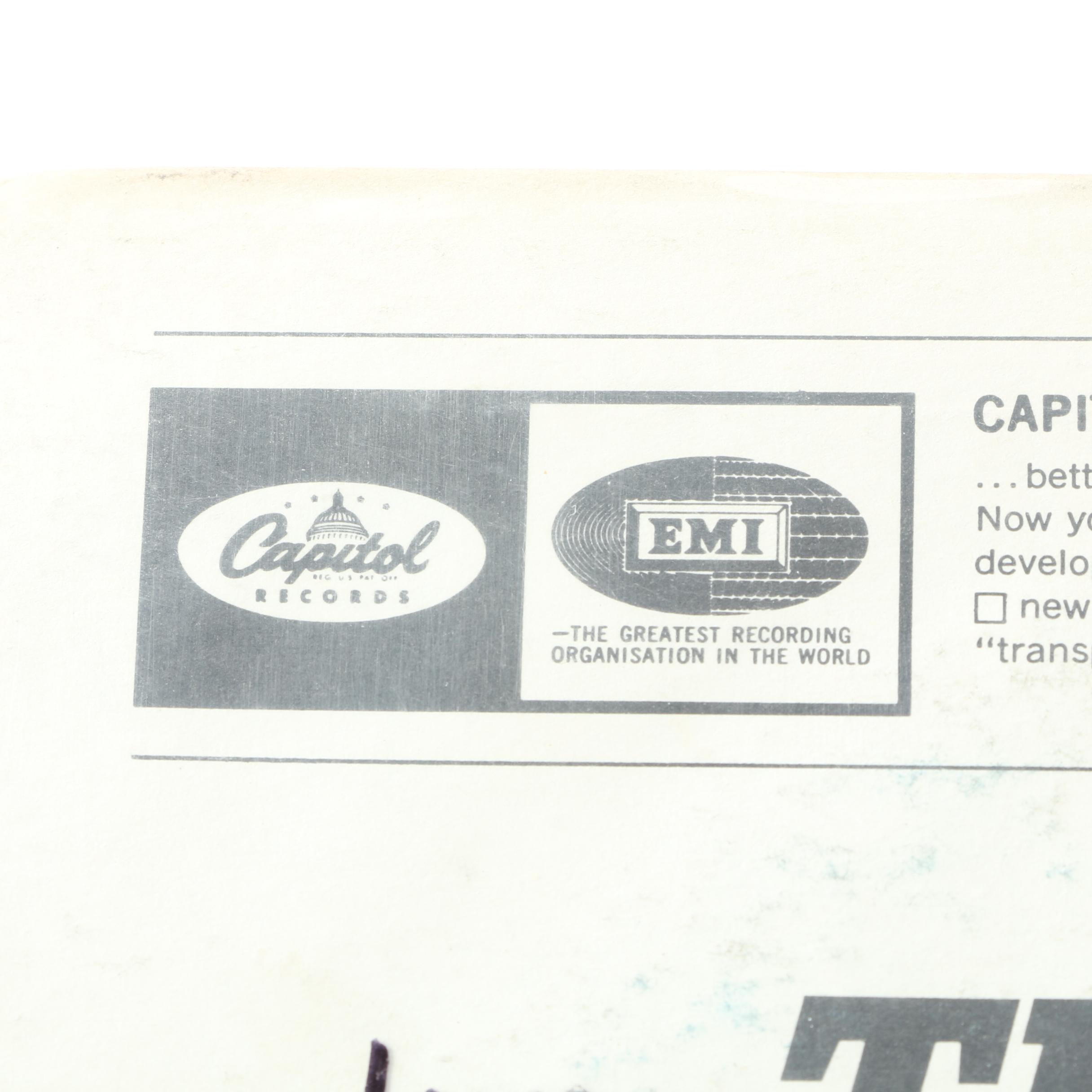 "Meet The Beatles" and "Rubber Soul" Capitol Records Club Edition Pressings