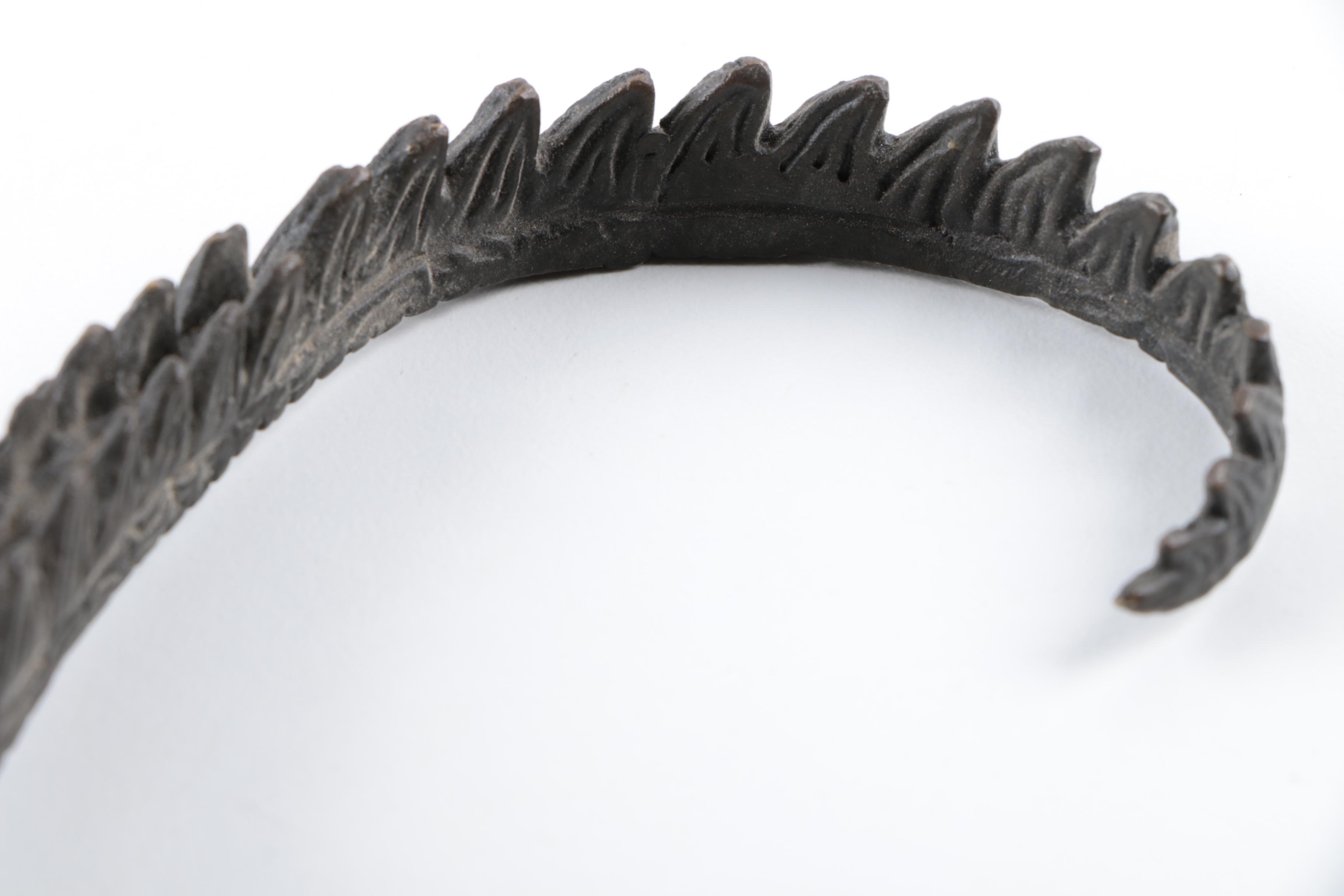 Cast Metal Crocodile Figurine