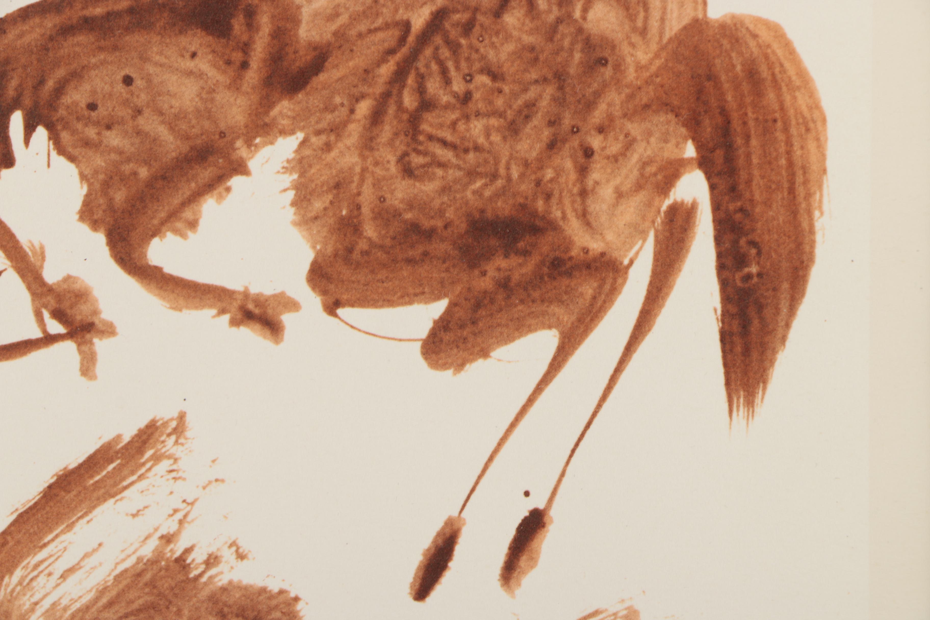 Halftone Print After Pablo Picasso "Bullfight I - Horse Air"