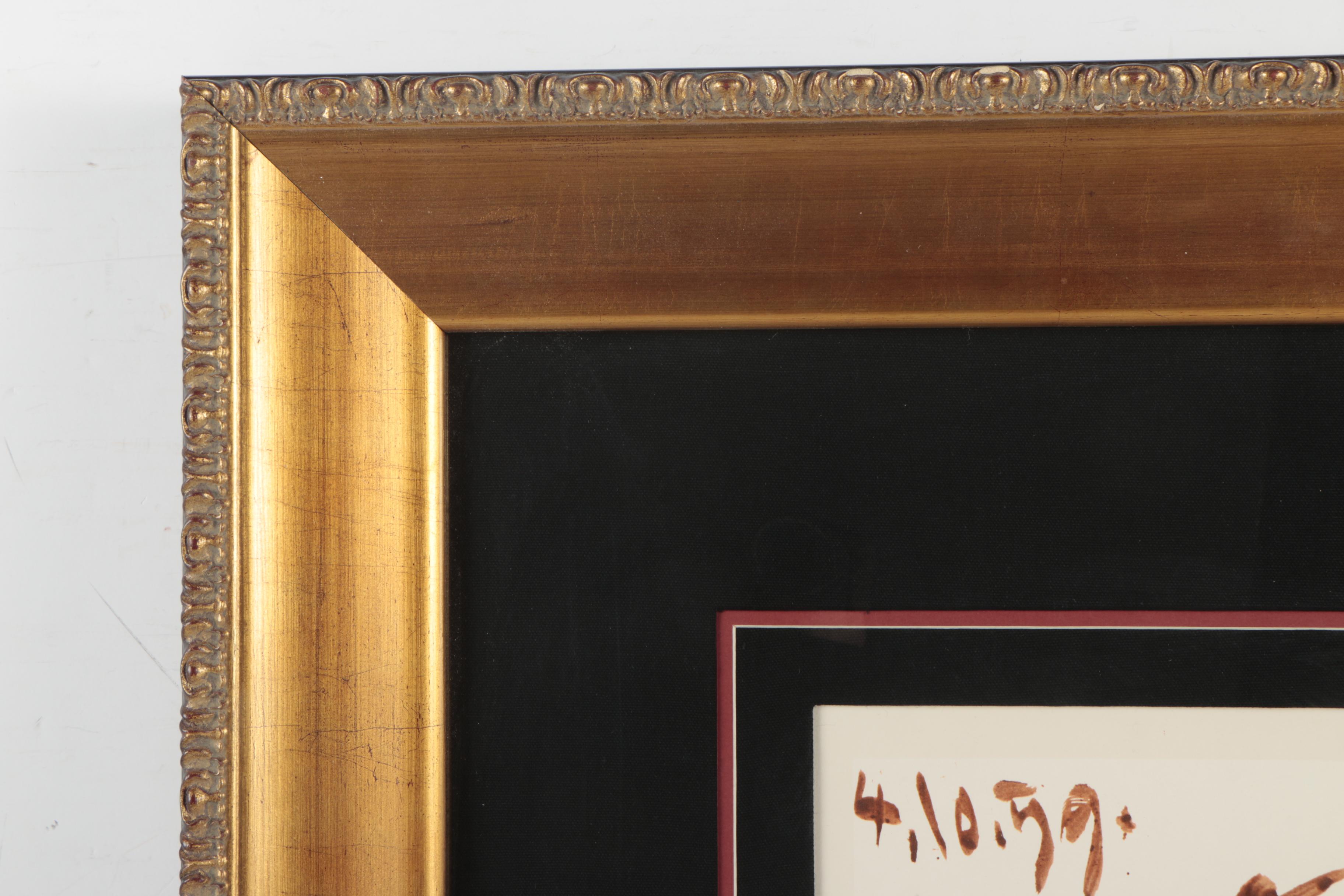 Halftone Print After Pablo Picasso "Bullfight I - Horse Air"