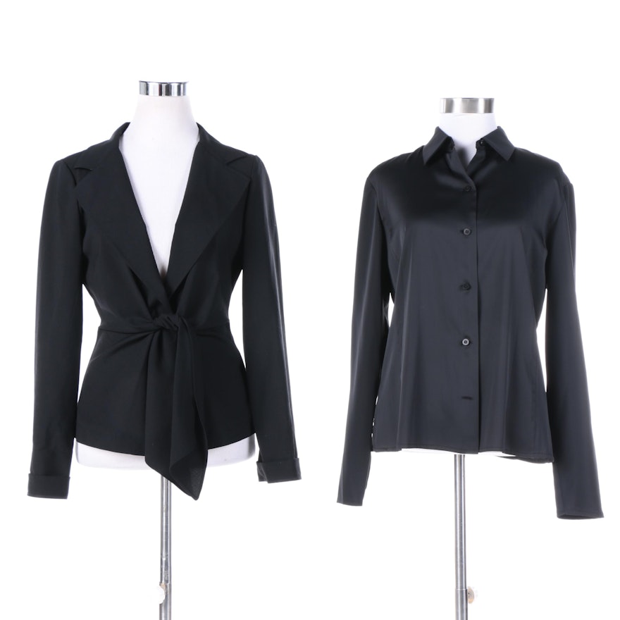 Women's DKNY Suit Jacket and EMANUEL Emanuel Ungaro Button-Front Shirt